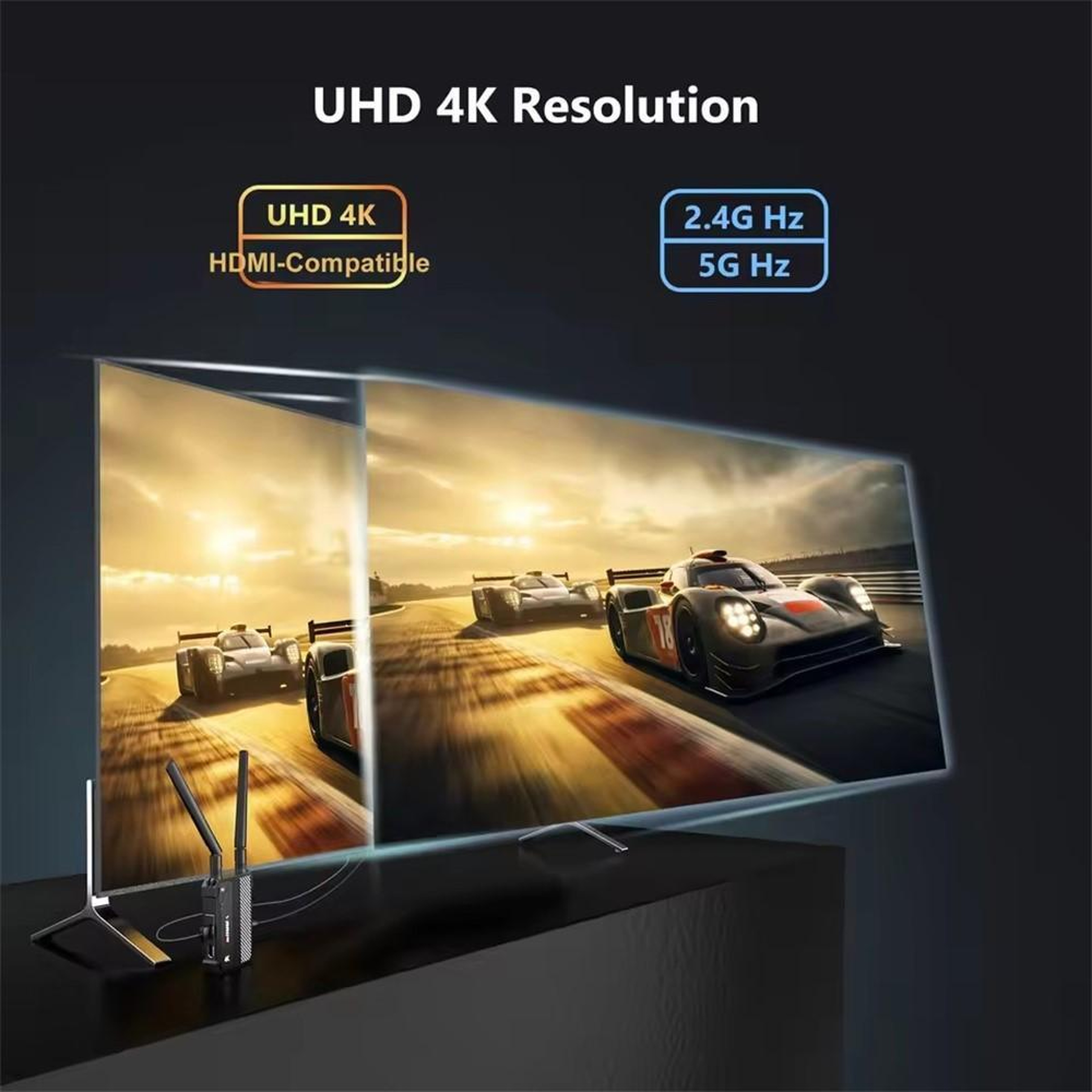 4K Ultra HD Wireless HDMI Transmitter Receiver Kit 350m Long Range Extender 4