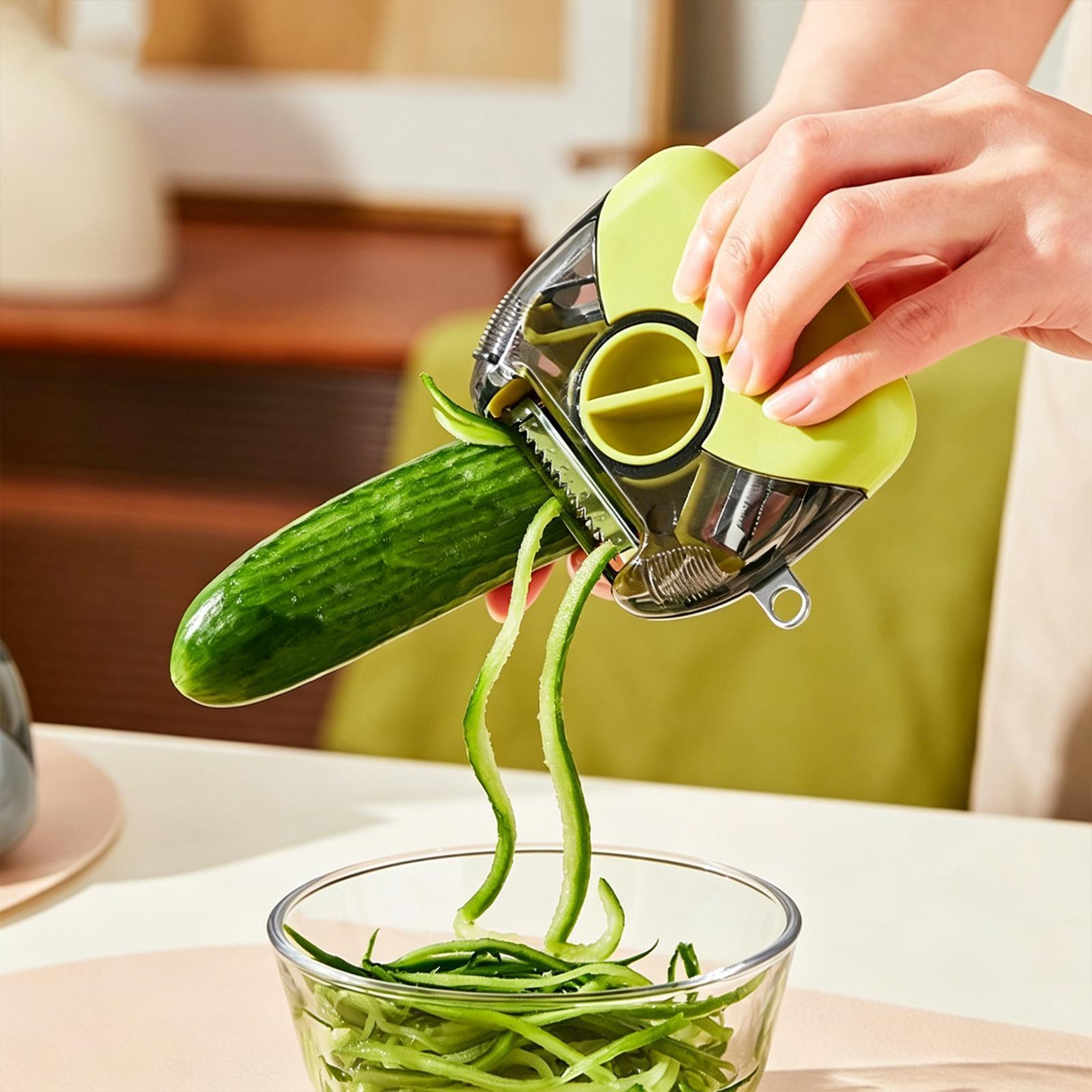 3 In 1 Rotary Peeler Multi Function Vegetable Peeler And Fruit Slicer Kitchen Tool 8