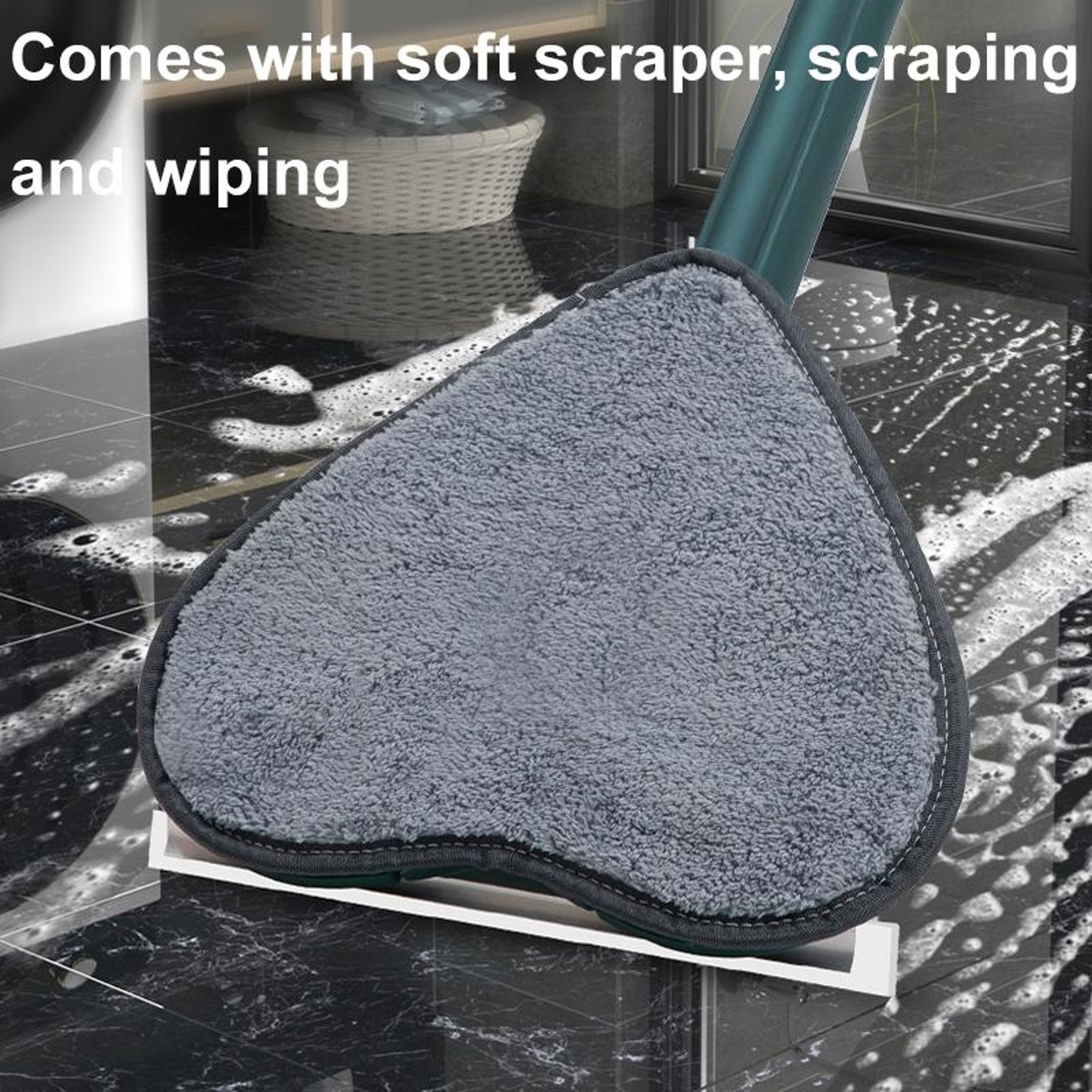 360 Rotating Triangle Mop With Self Wringing System And Telescopic Handle For Wet And Dry Floor Cle 4