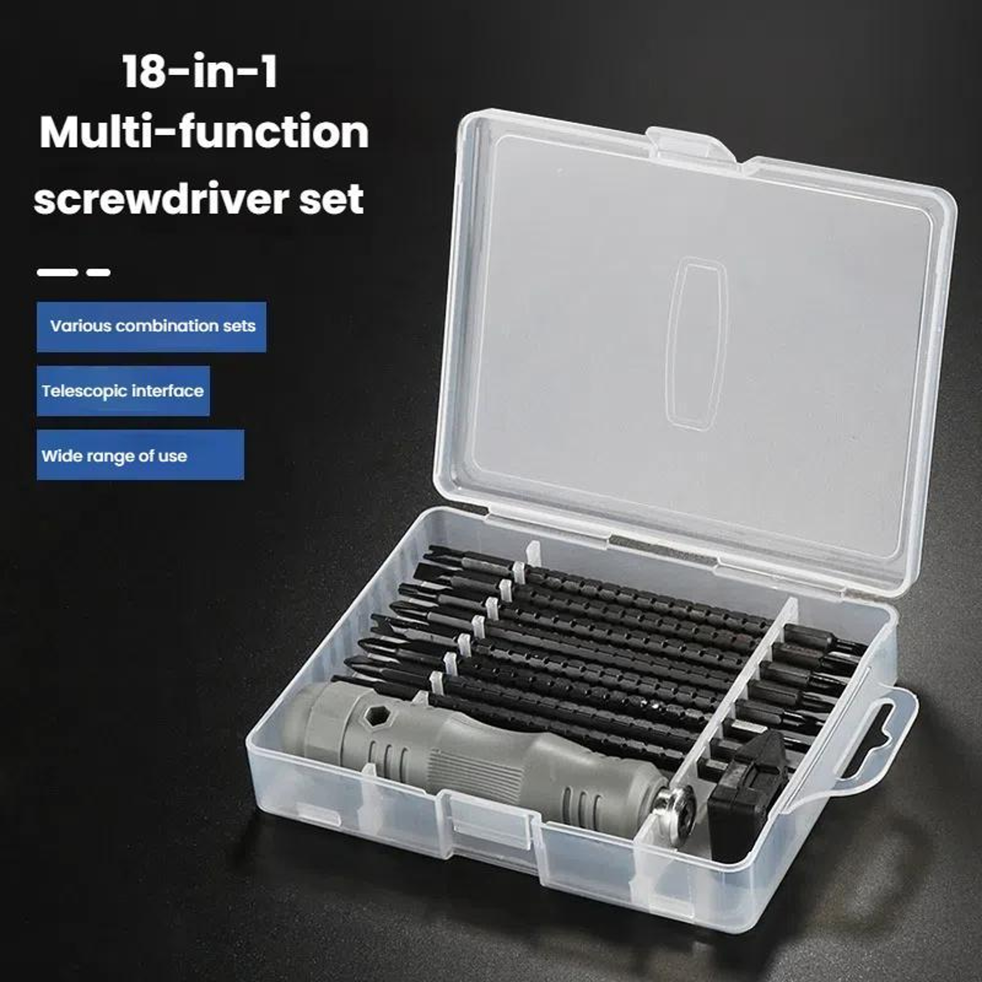 18 in 1 Multifunctional Screwdriver Set Retractable Magnetic Screwdriver Repair Tool Kit – view 6