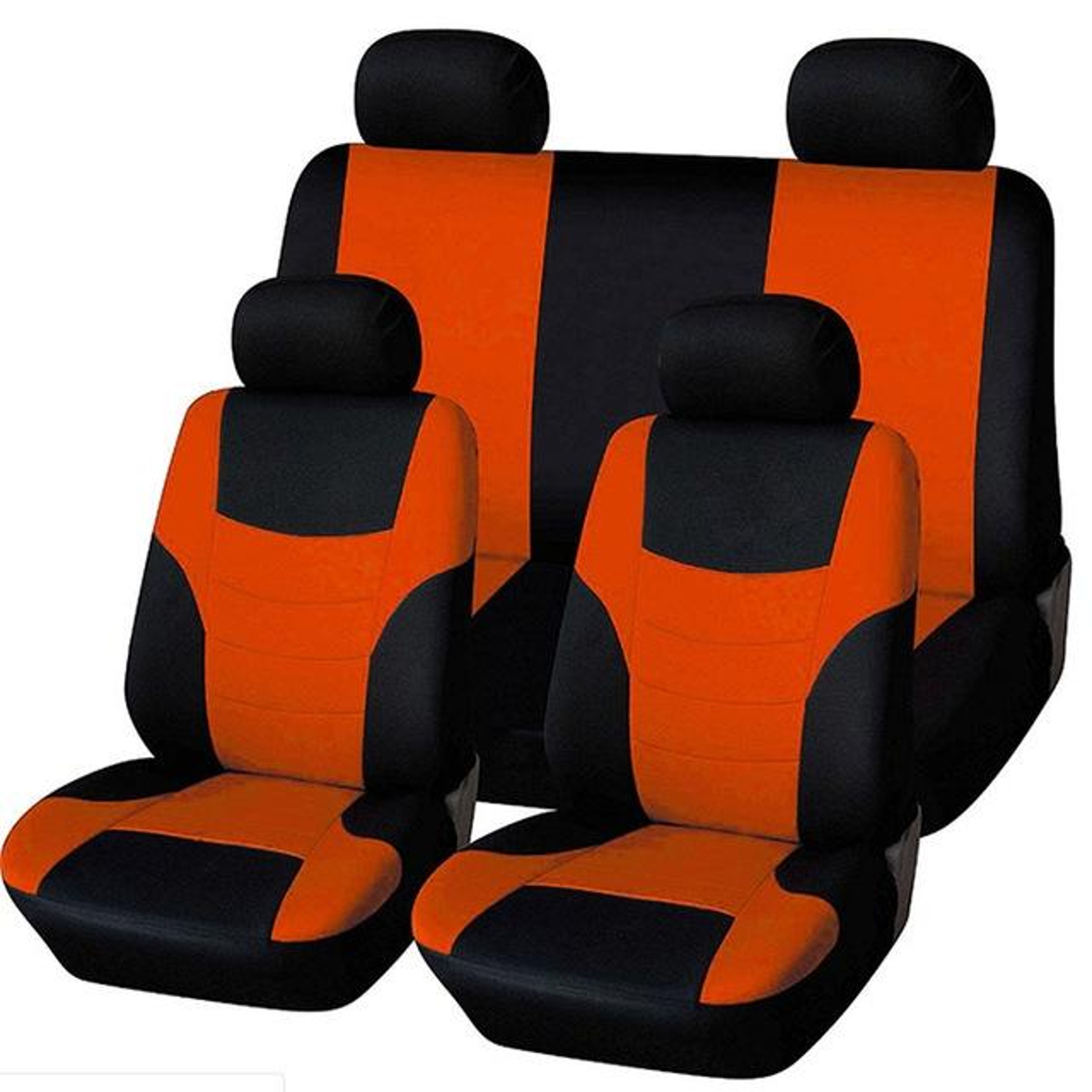 Universal Car Seat Covers Full 8 Piece Polyester Car Seat Protector Set For All Season Interior Pro 4