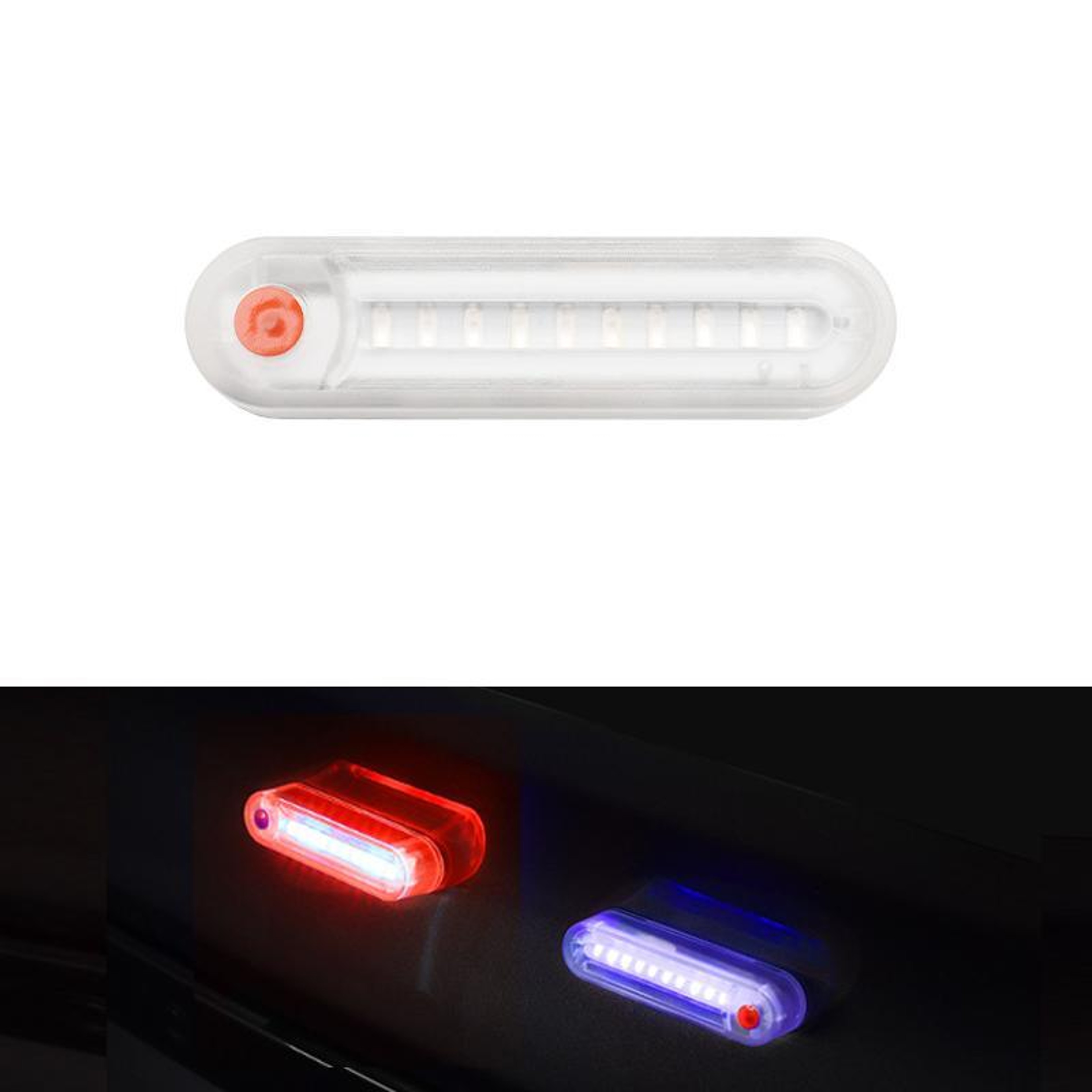 Solar Powered LED Crash Warning Light Wireless Car Safety Taillight 0