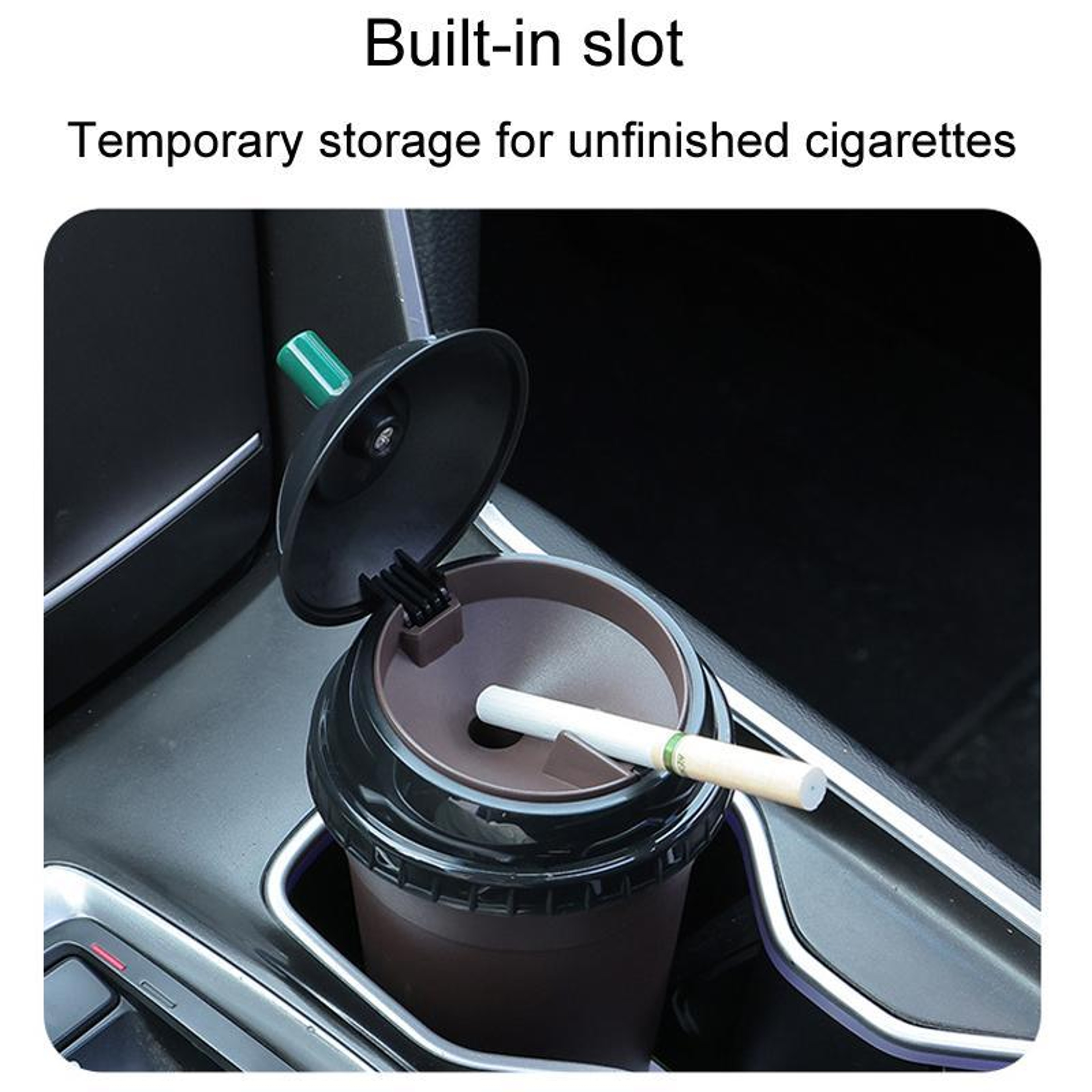 Coffee Mug Style Car Ashtray Portable Cup Holder Ashtray With Odor Lock Lid For Car And Home 5