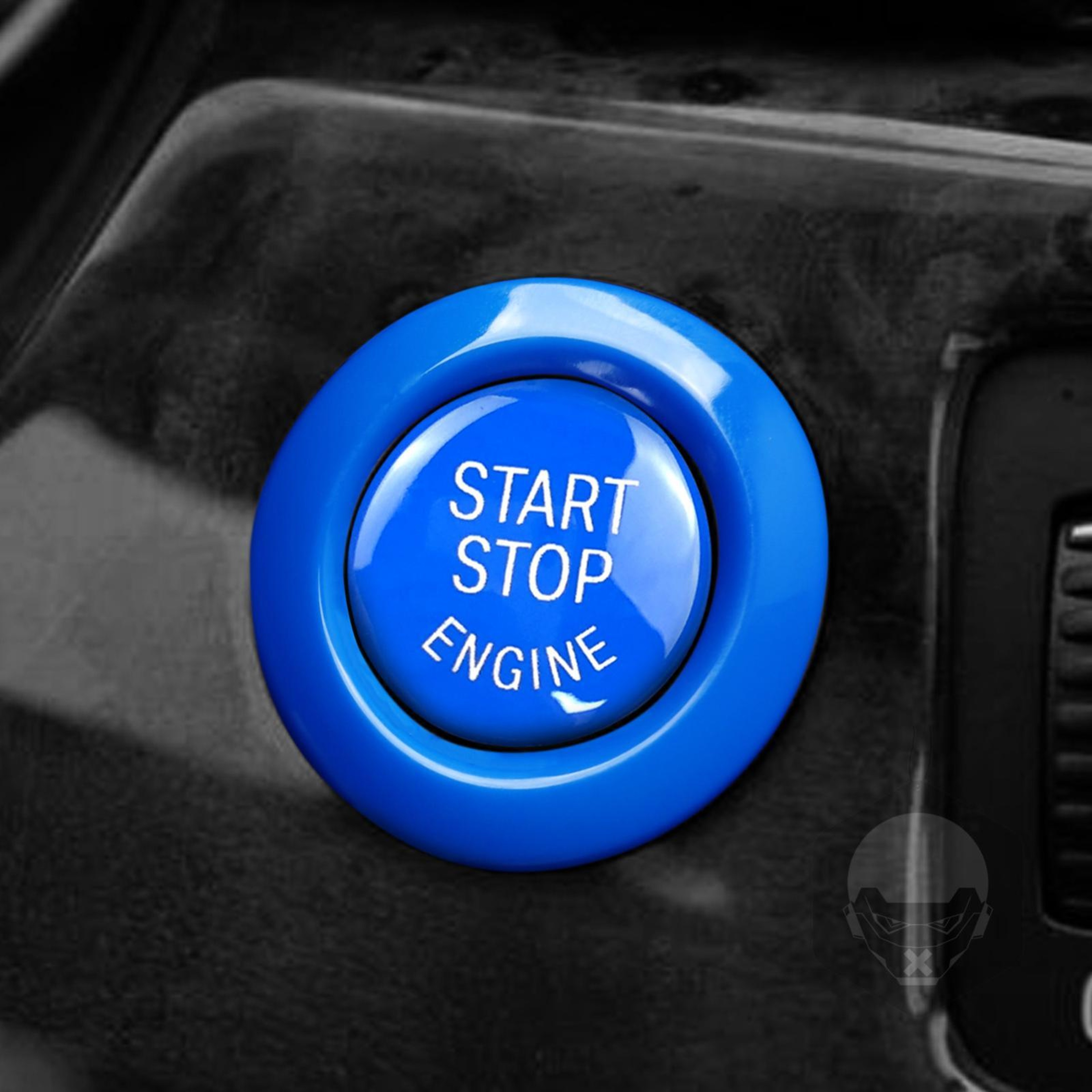 BMW Start Button Cover ABS Engine Start Button Replacement 2PCS 3