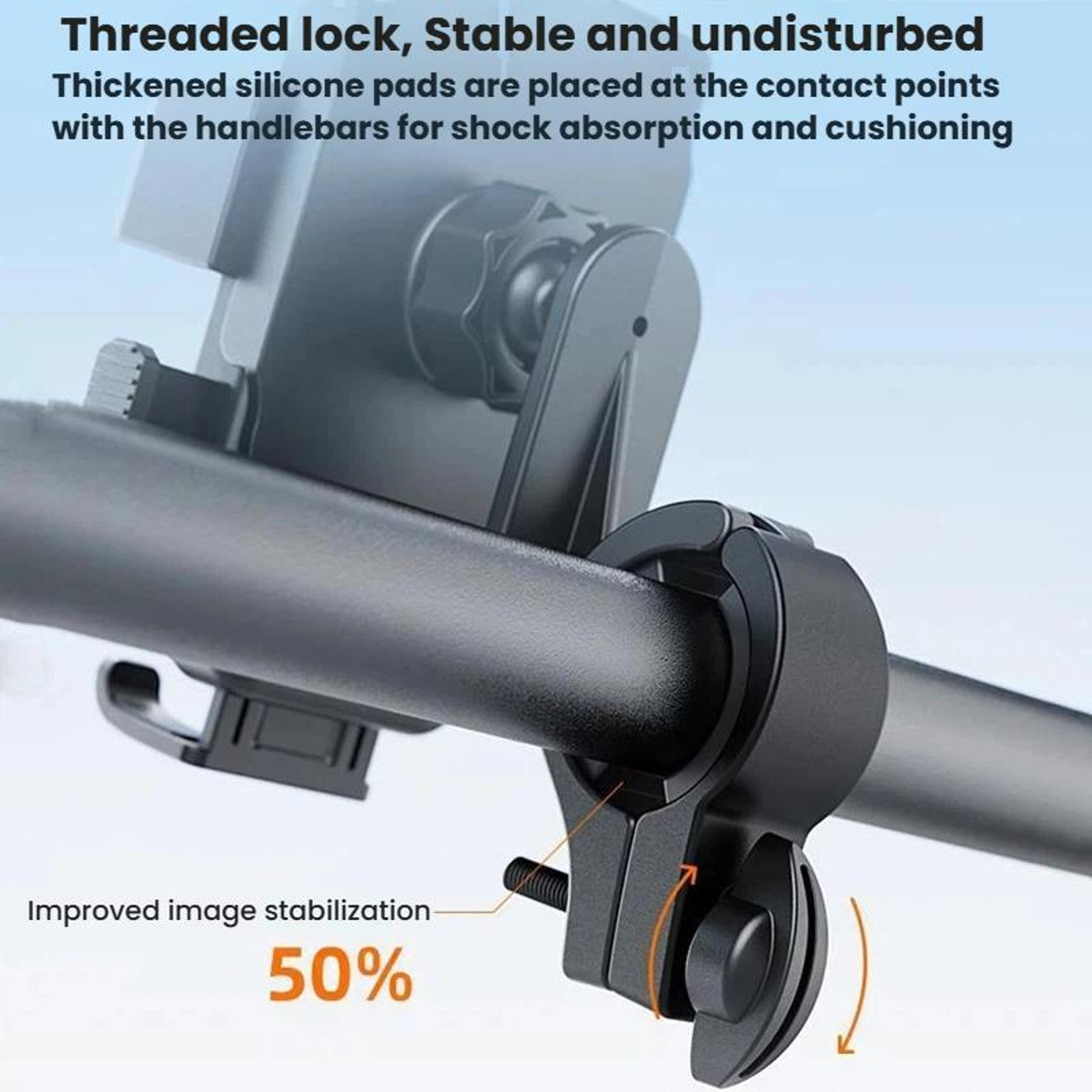 Universal Motorcycle Phone Mount 360 Rotating Bike Phone Holder for Motorcycles Scooters and E Bikes – view 4