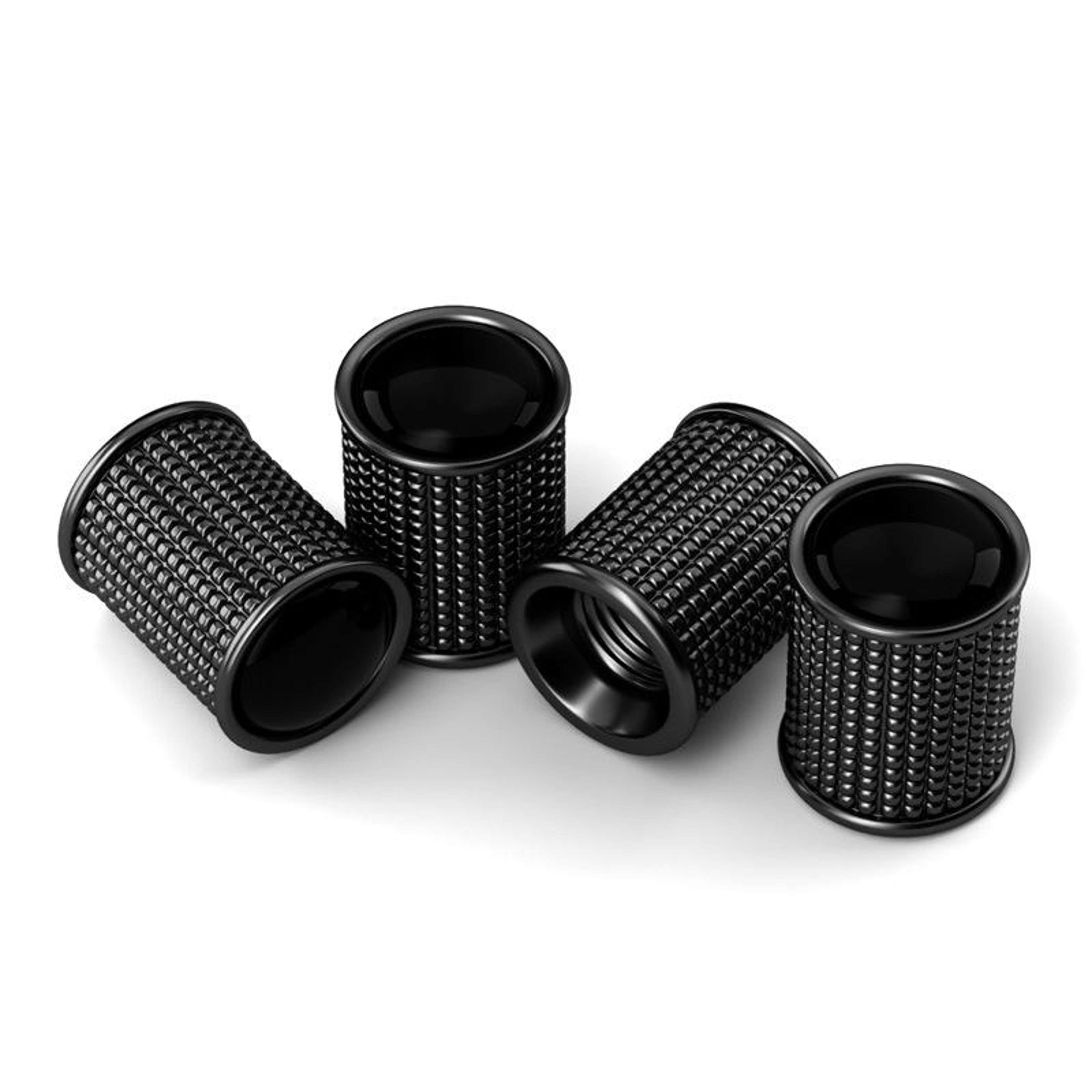 Premium Tire Valve Caps Zinc Alloy Universal Car Valve Stem Caps Dustproof Anti Theft 4 Piece Set 4