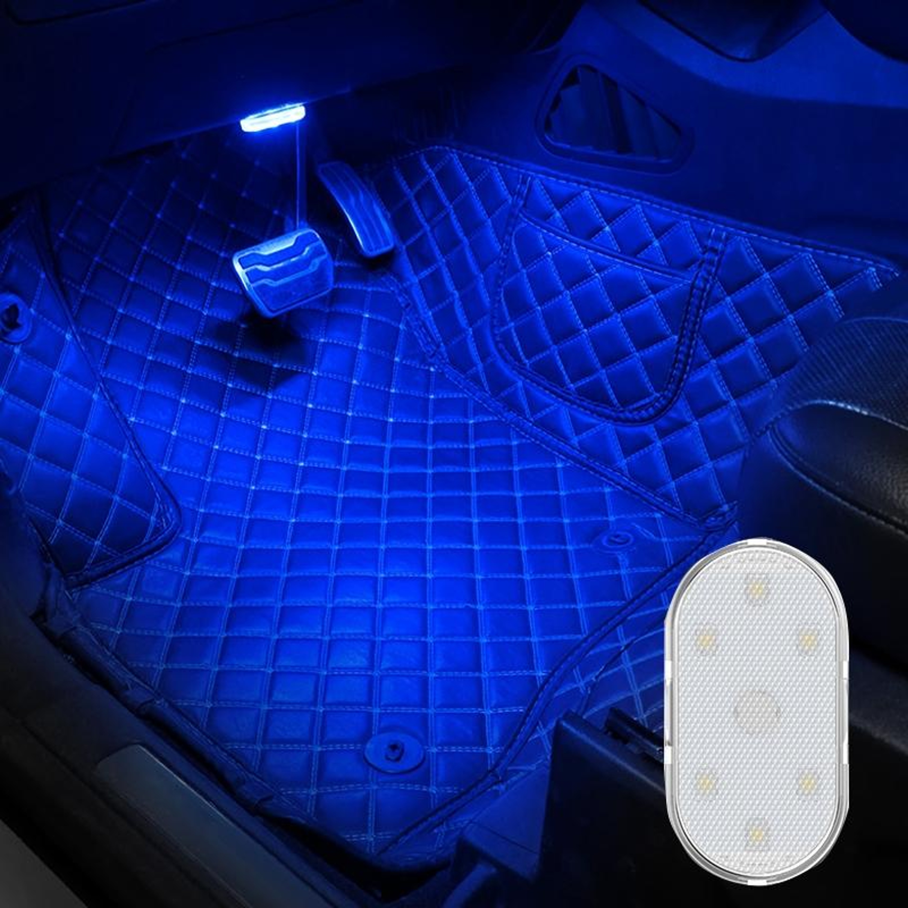 Touch Sensor Car LED Reading Light USB Rechargeable Magnetic Car Ambient Light 8