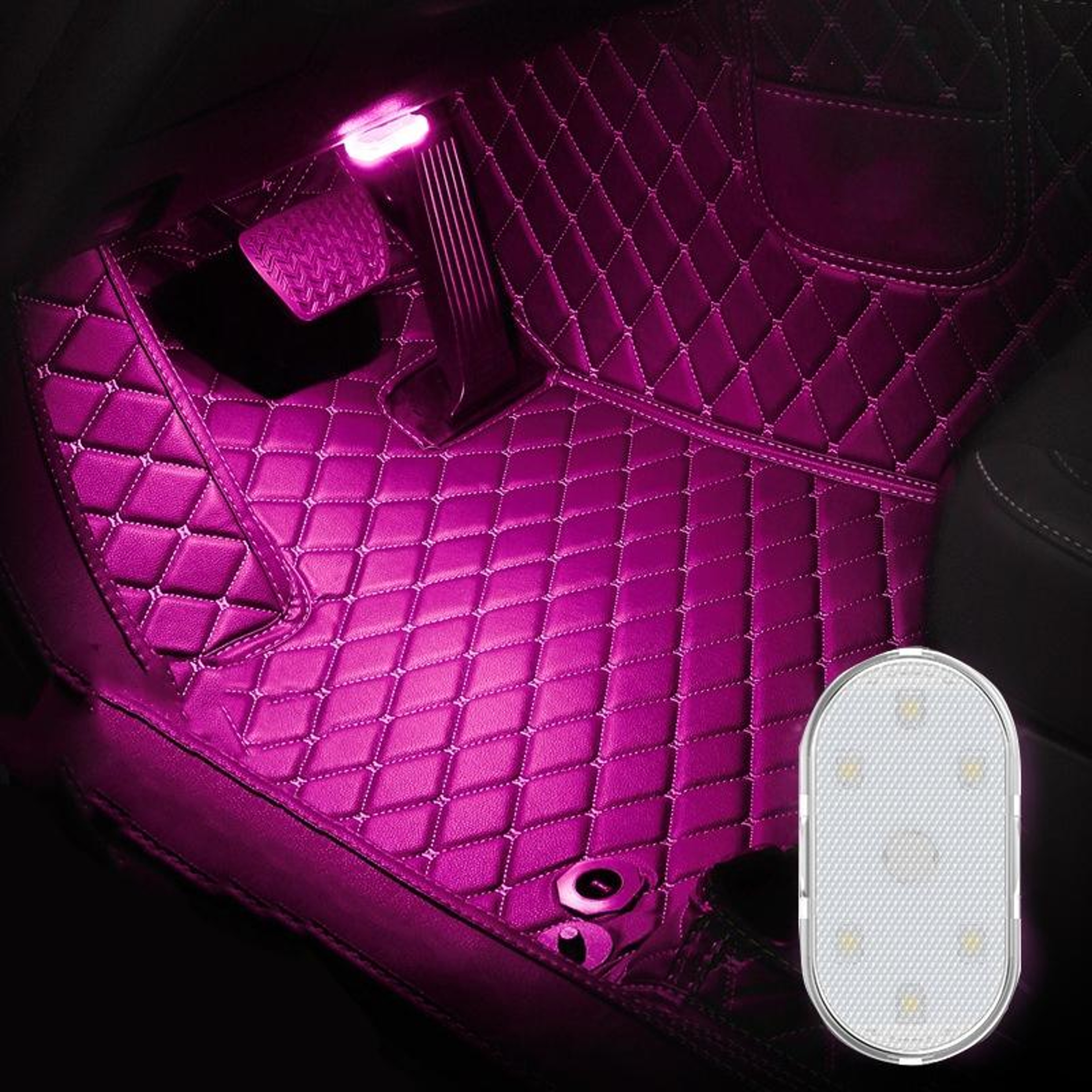 Touch Sensor Car LED Reading Light USB Rechargeable Magnetic Car Ambient Light 9