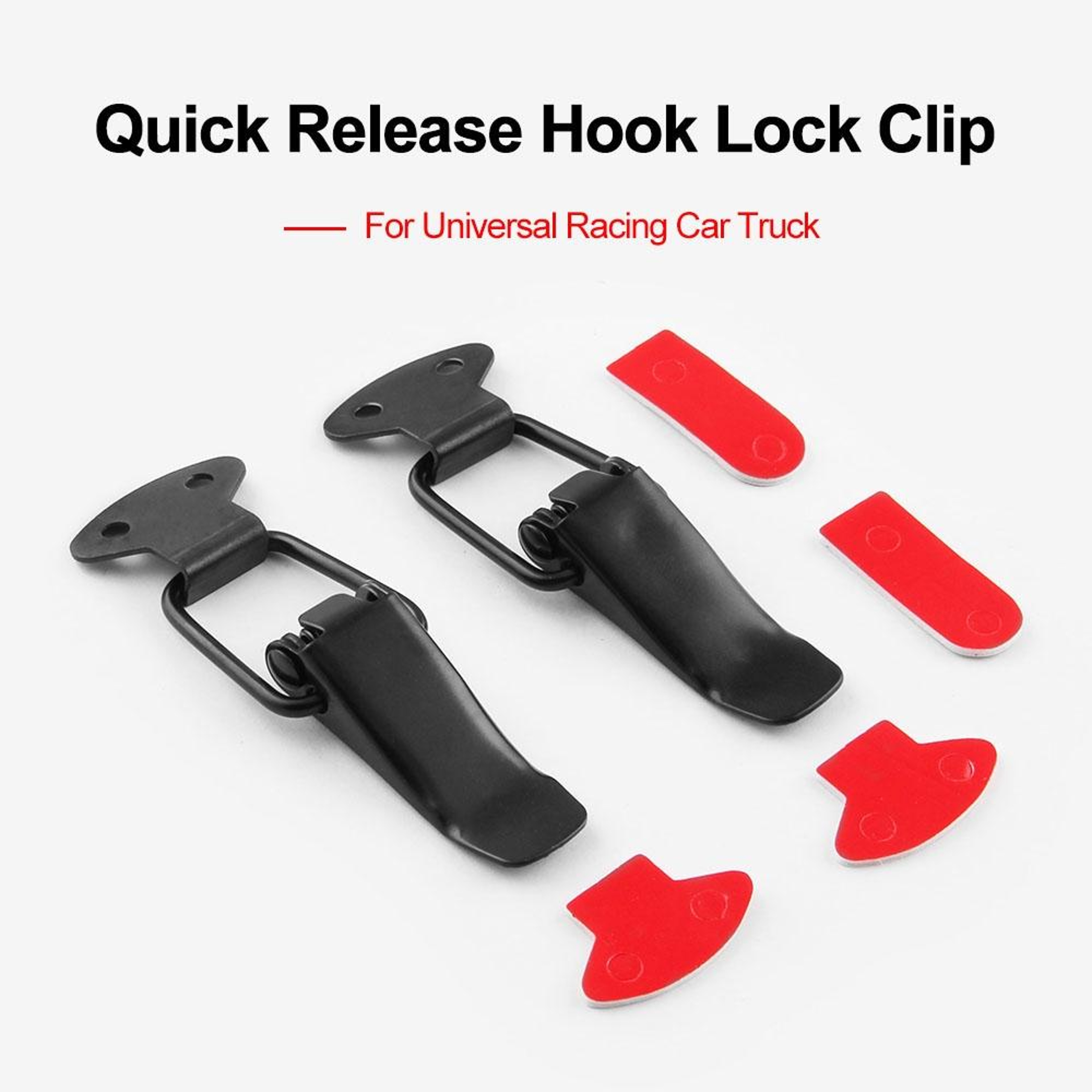 Universal Car Bumper Quick Release Safety Buckle Kit 2 PCS Iron Fasteners – view 2