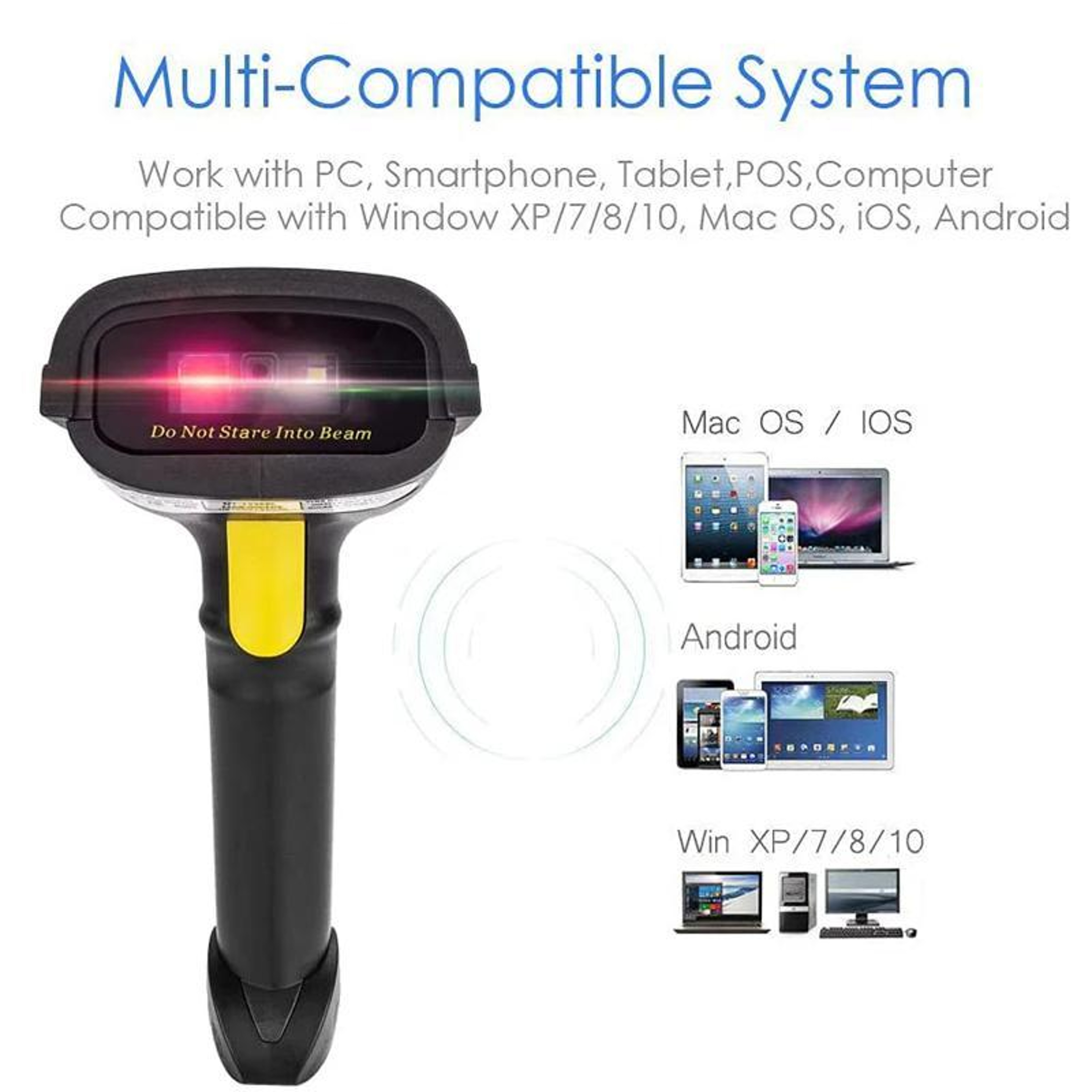 NETUM Wireless Bluetooth Barcode Scanner 1D 2D QR Code Reader with USB and 2.4G Connectivity – view 6