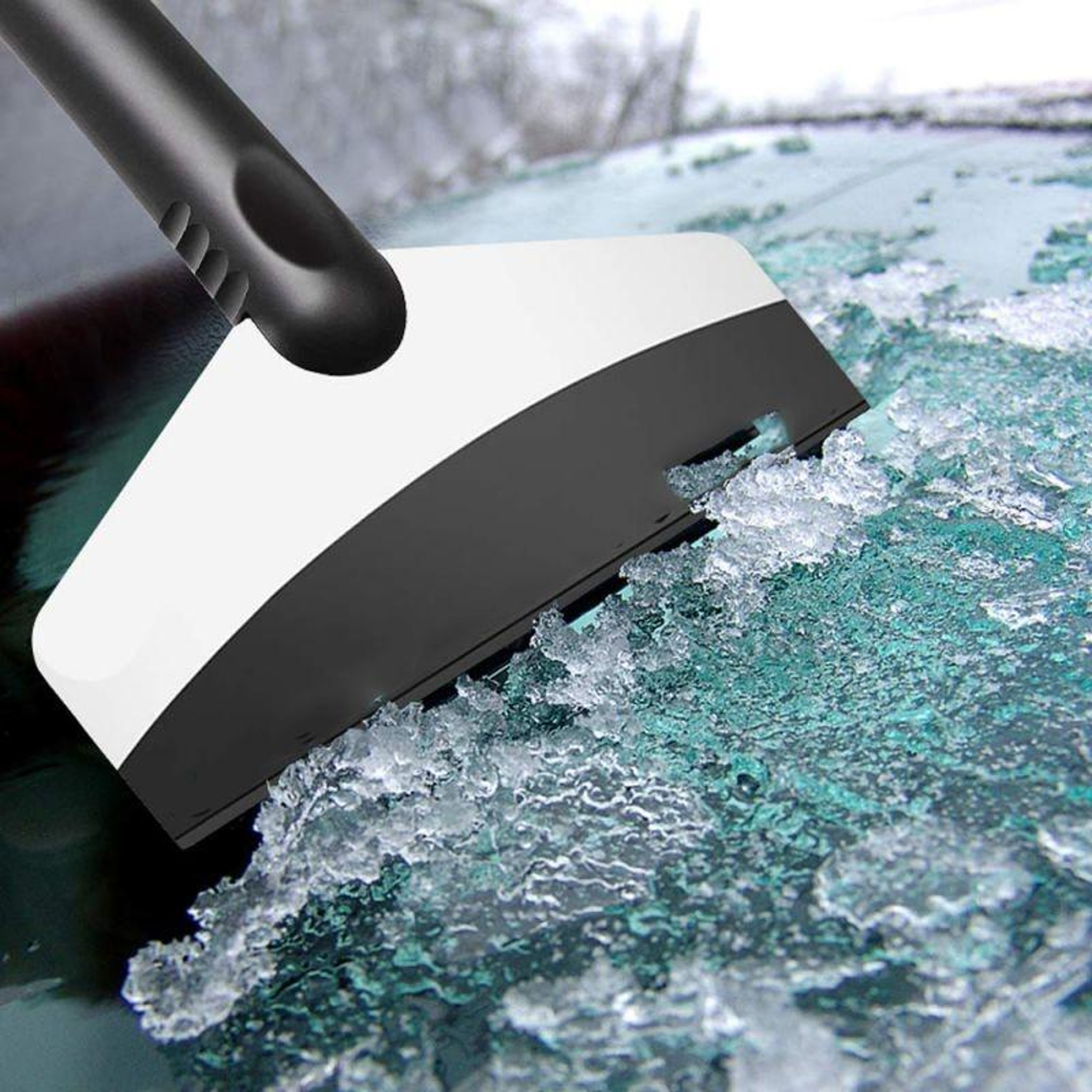 Stainless Steel Car Ice Scraper Windshield Snow Remover Tool – view 1