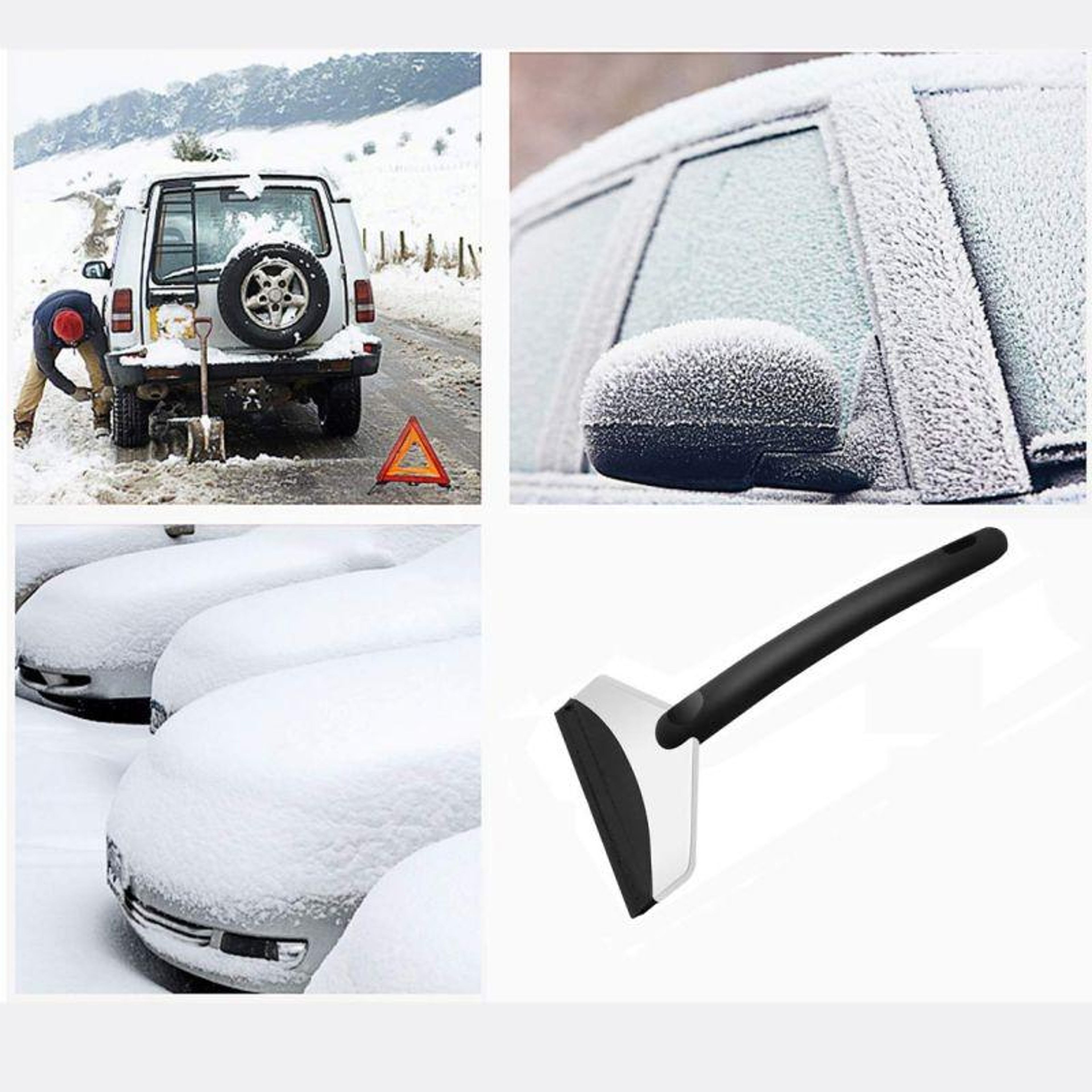 Stainless Steel Car Ice Scraper Windshield Snow Remover Tool – view 5