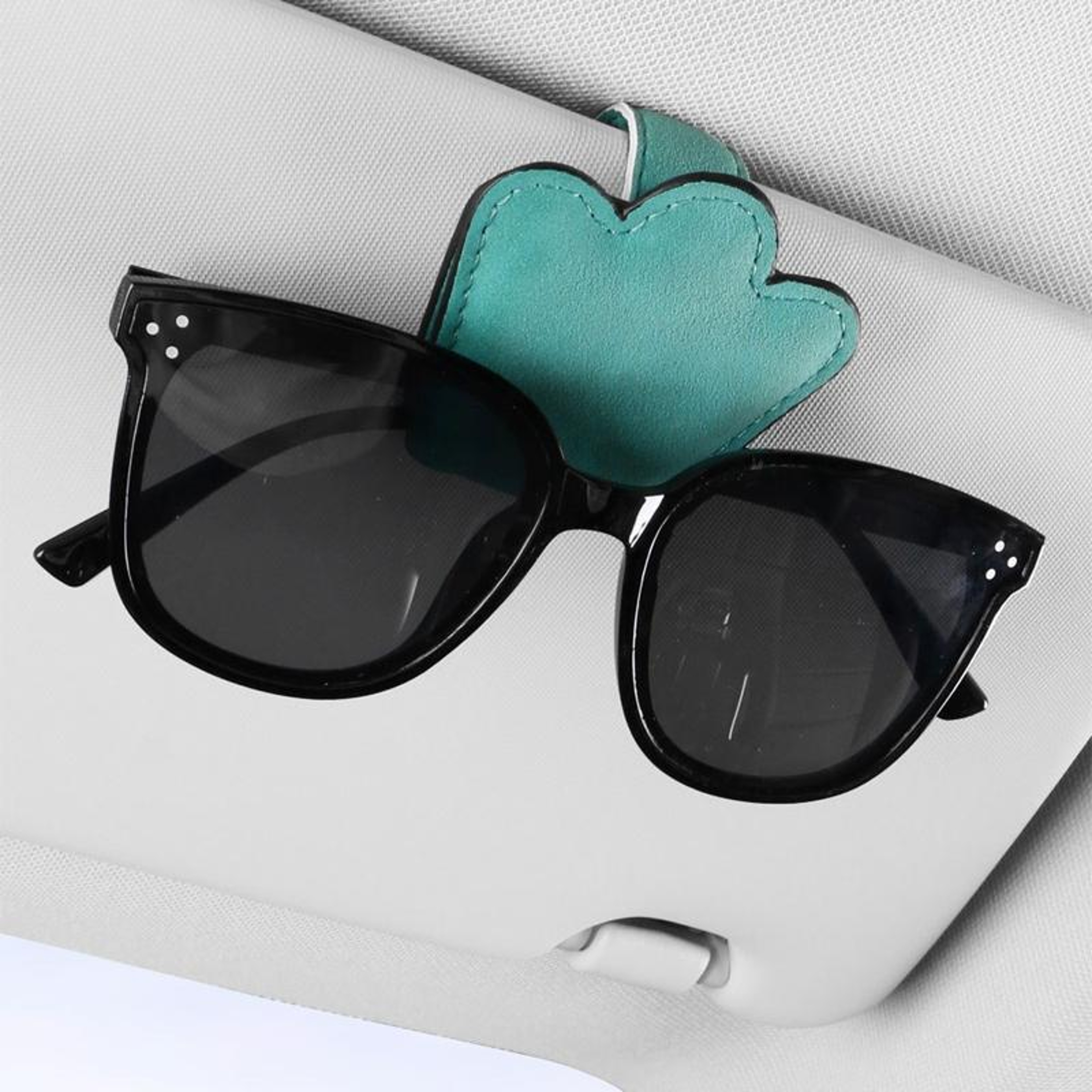 Magnetic Car Sunglasses Holder Car Visor Organizer With Ticket Clip 0