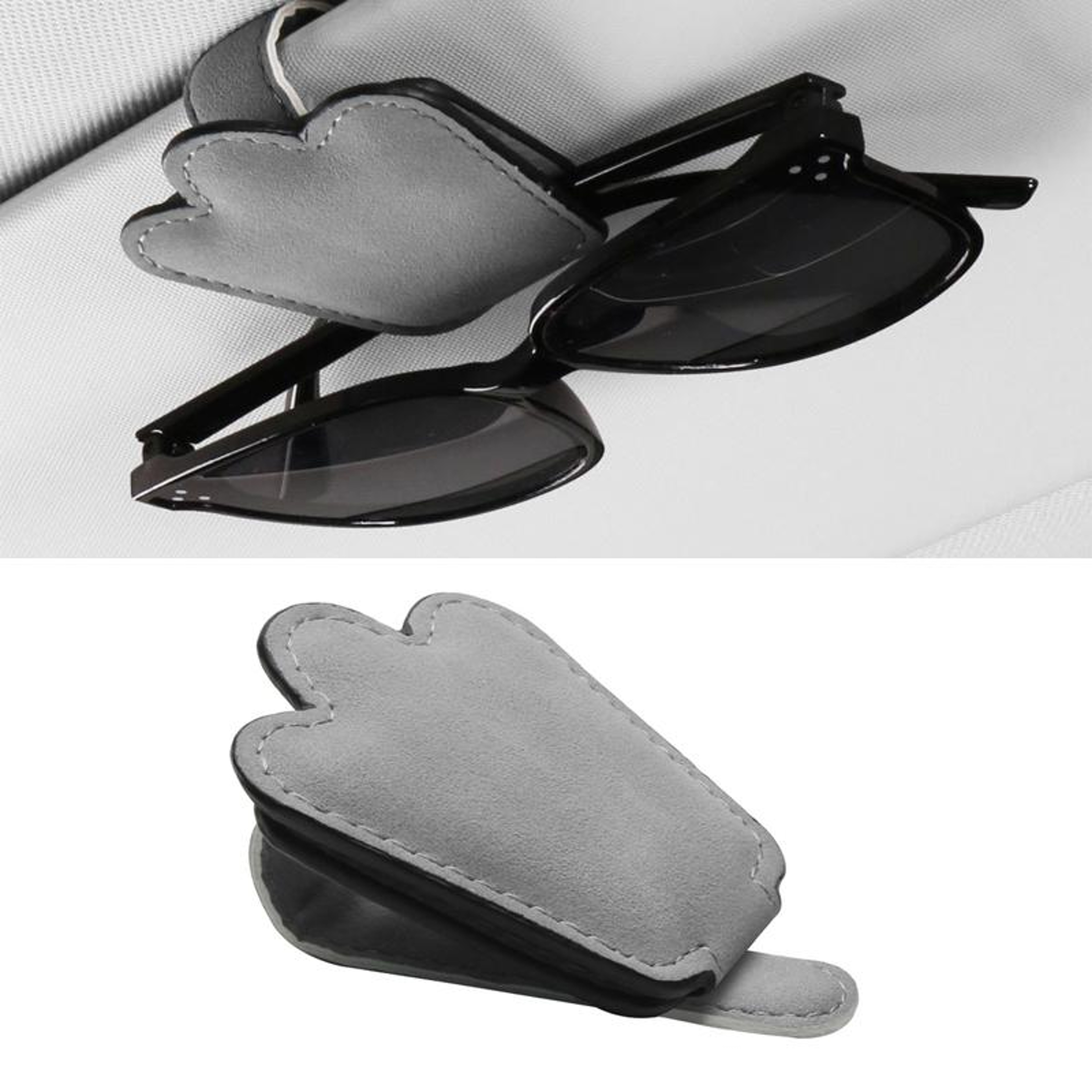 Magnetic Car Sunglasses Holder Car Visor Organizer With Ticket Clip 9