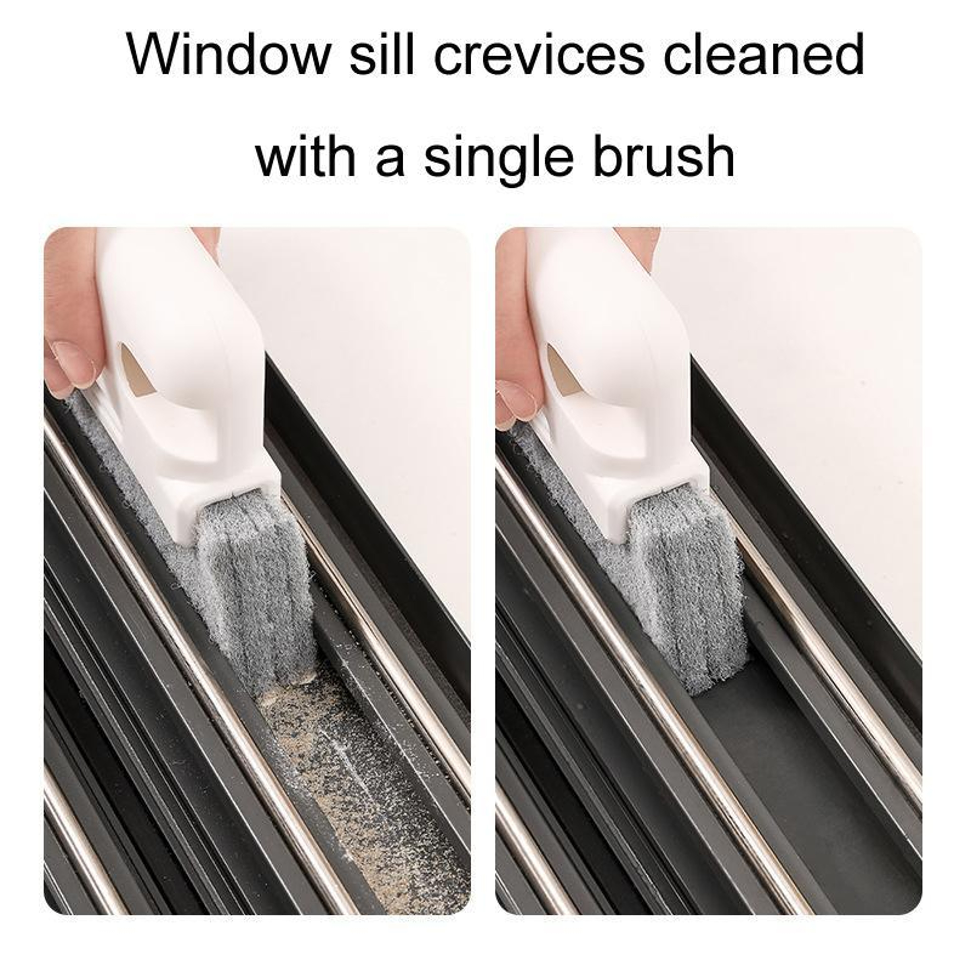 2 PCS Window Track Cleaning Brush Crevice Cleaning Tool For Window Grooves And Tight Spaces 5