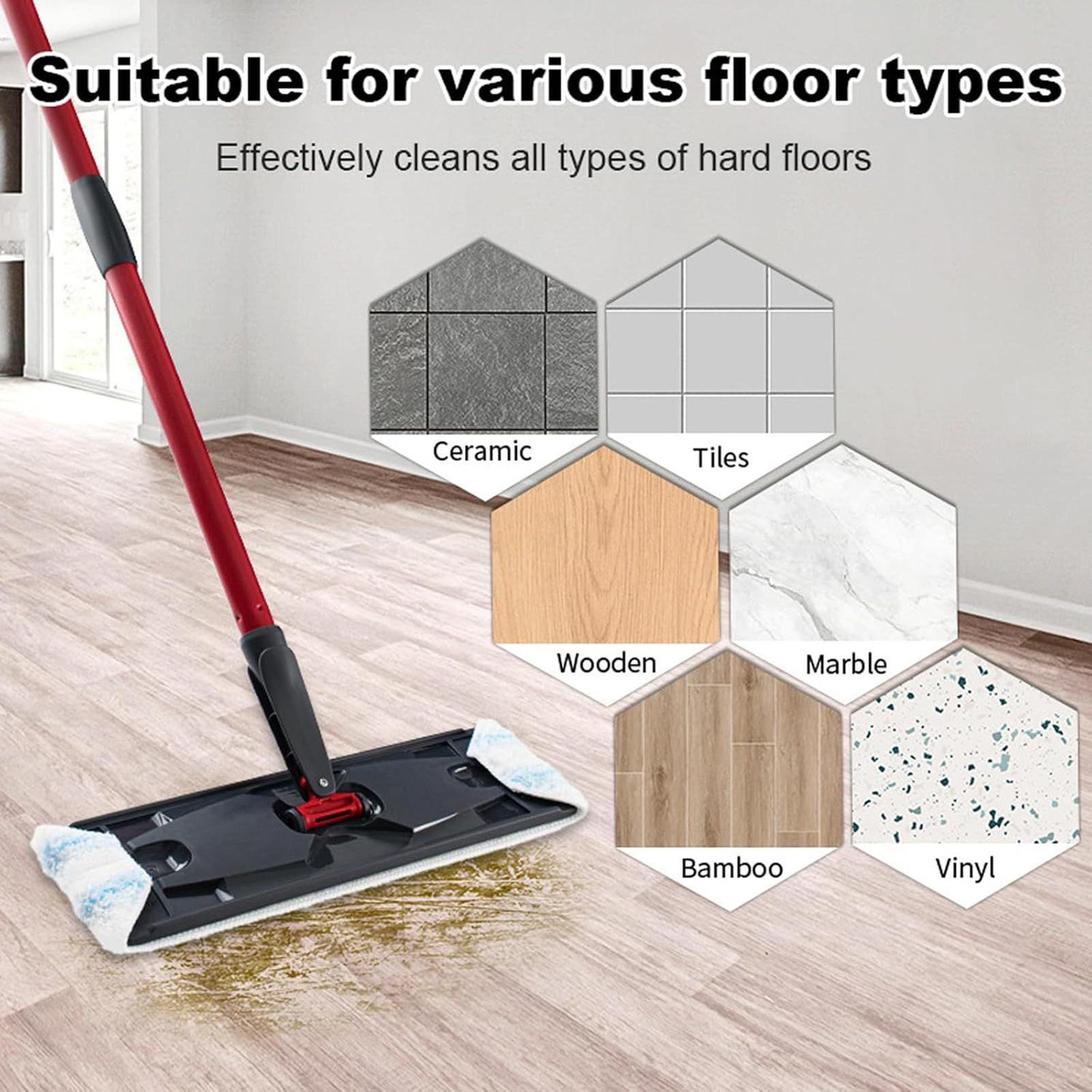Vileda H2PrO Mop Refill Microfiber Mop Pad Washable OCedar H2PrO Replacement Pad 6