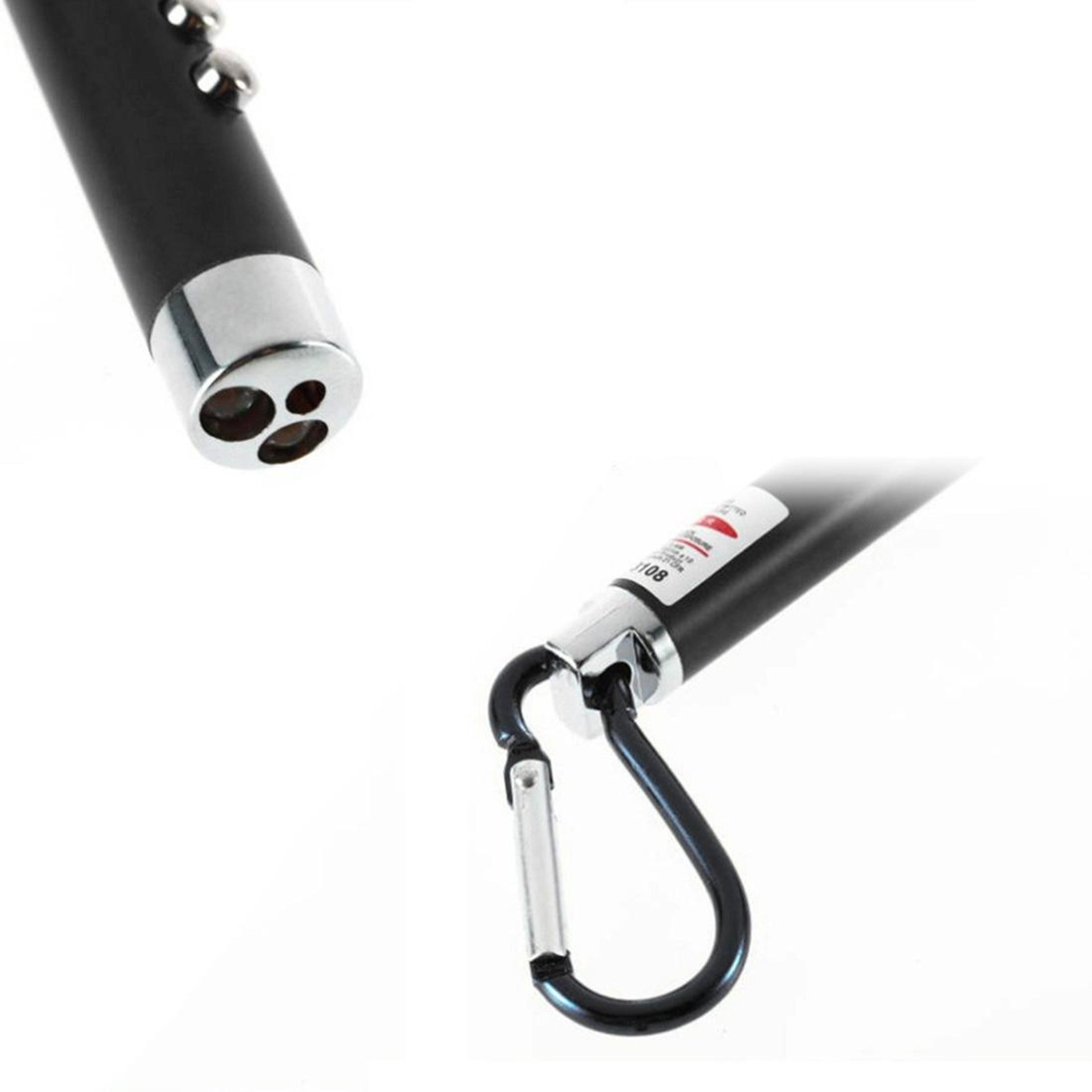 2PCS Keychain Flashlight Mini LED Waterproof EDC Light With UV Money Detector  Laser Pointer 3