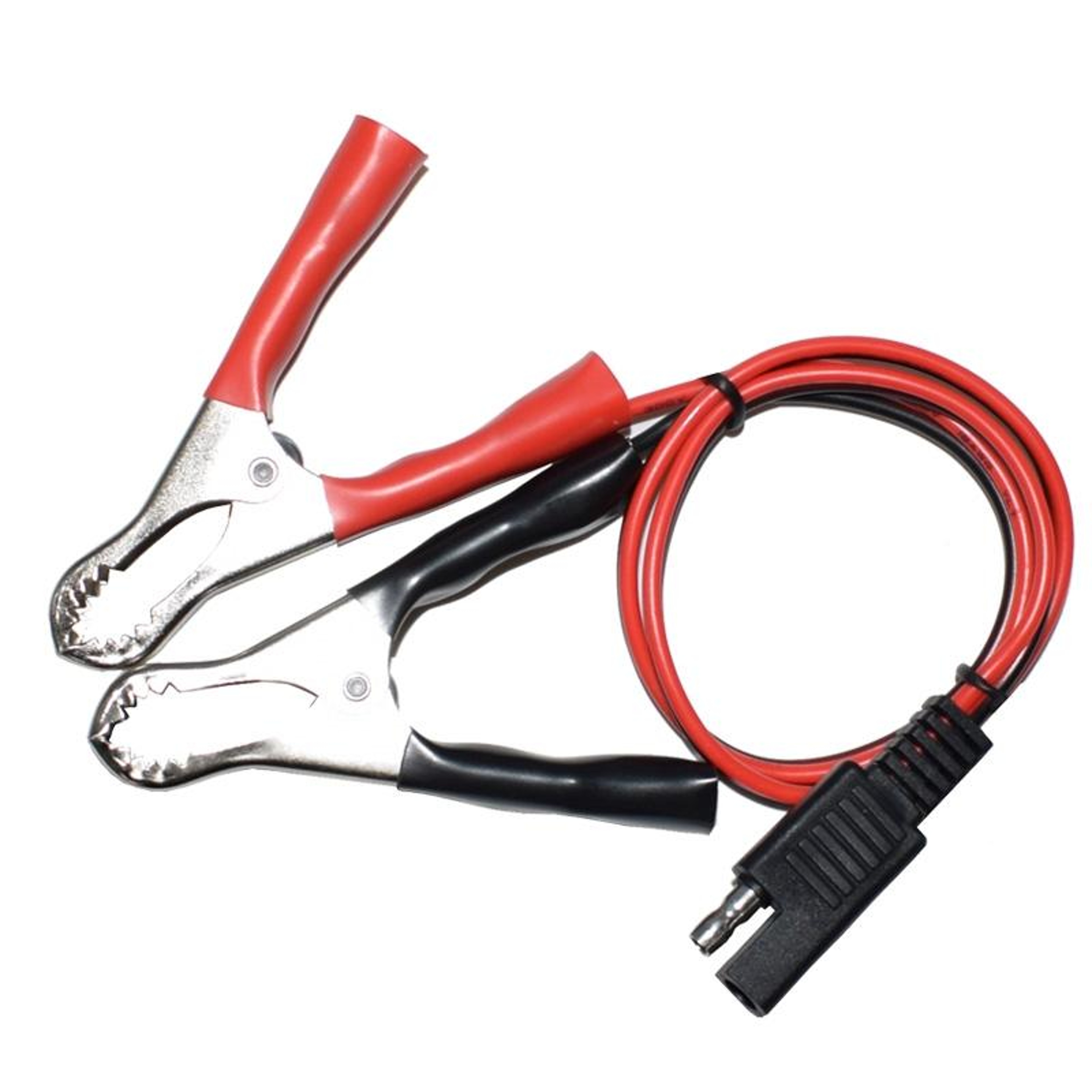 SAE Battery Charging Cable with Alligator Clips for Motorcycle and Battery Charger – view 2