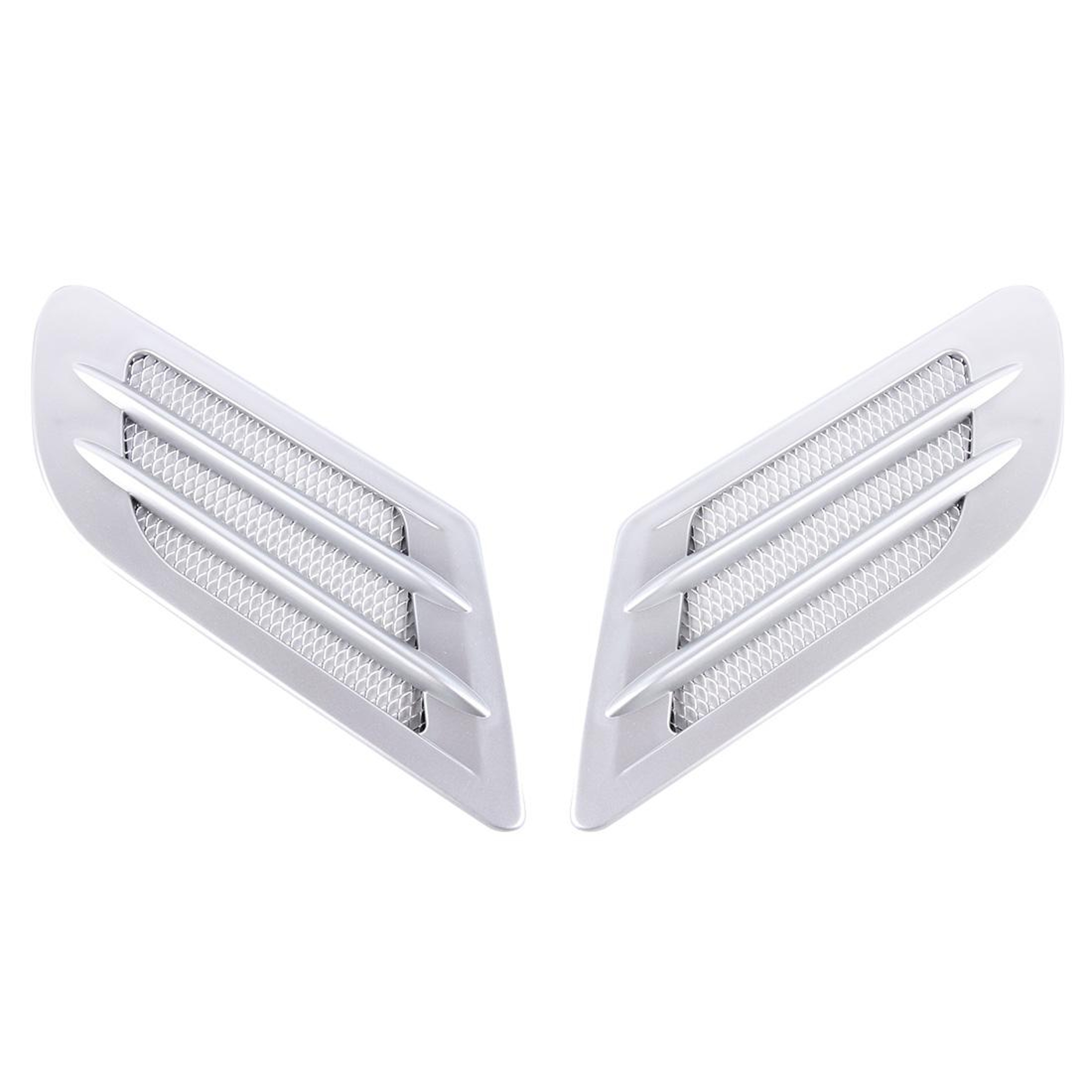Universal Car Hood Vent Decorative Hood Vent Covers Euro Style ABS Side Grille Trim 2PCS 0