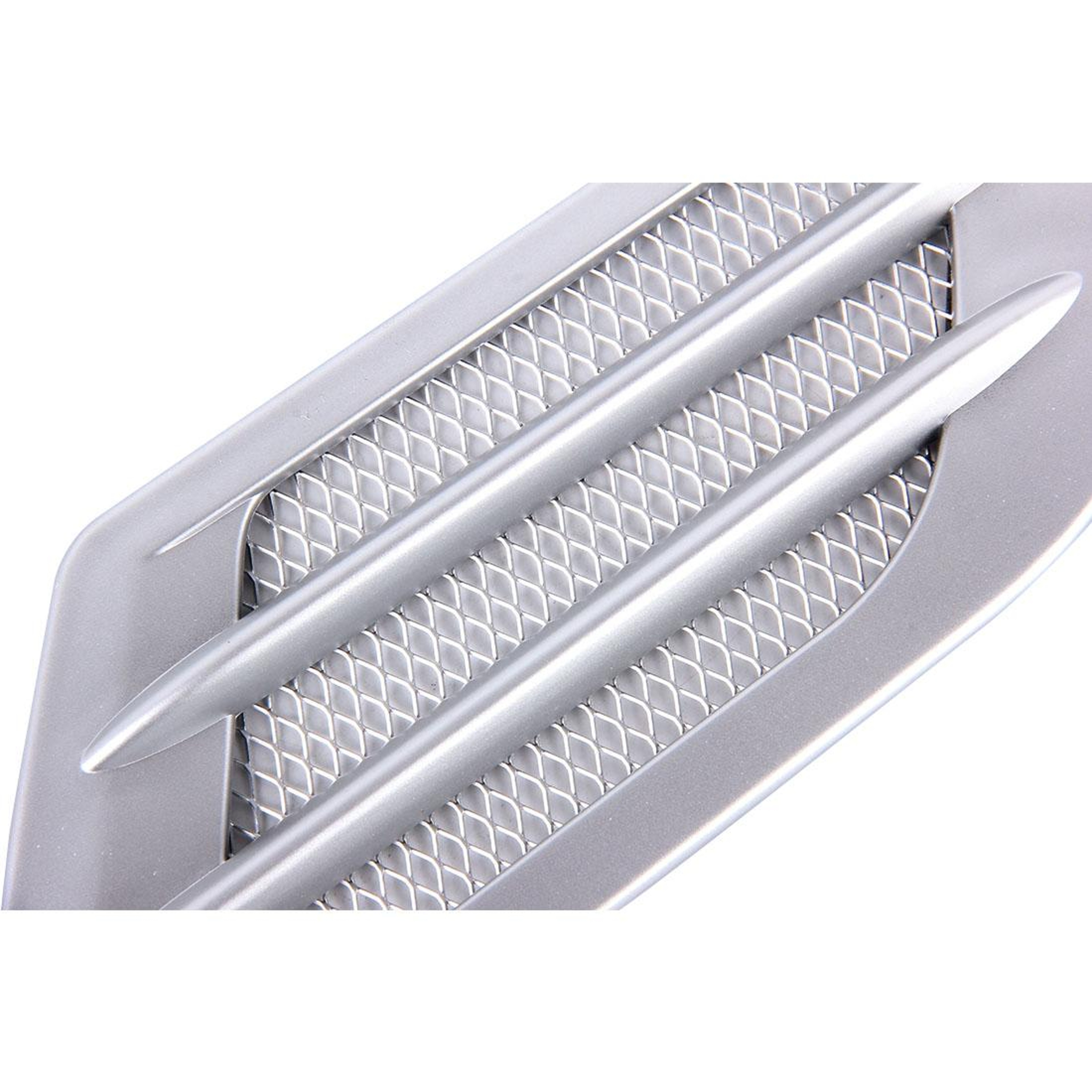 Universal Car Hood Vent Decorative Hood Vent Covers Euro Style ABS Side Grille Trim 2PCS 3