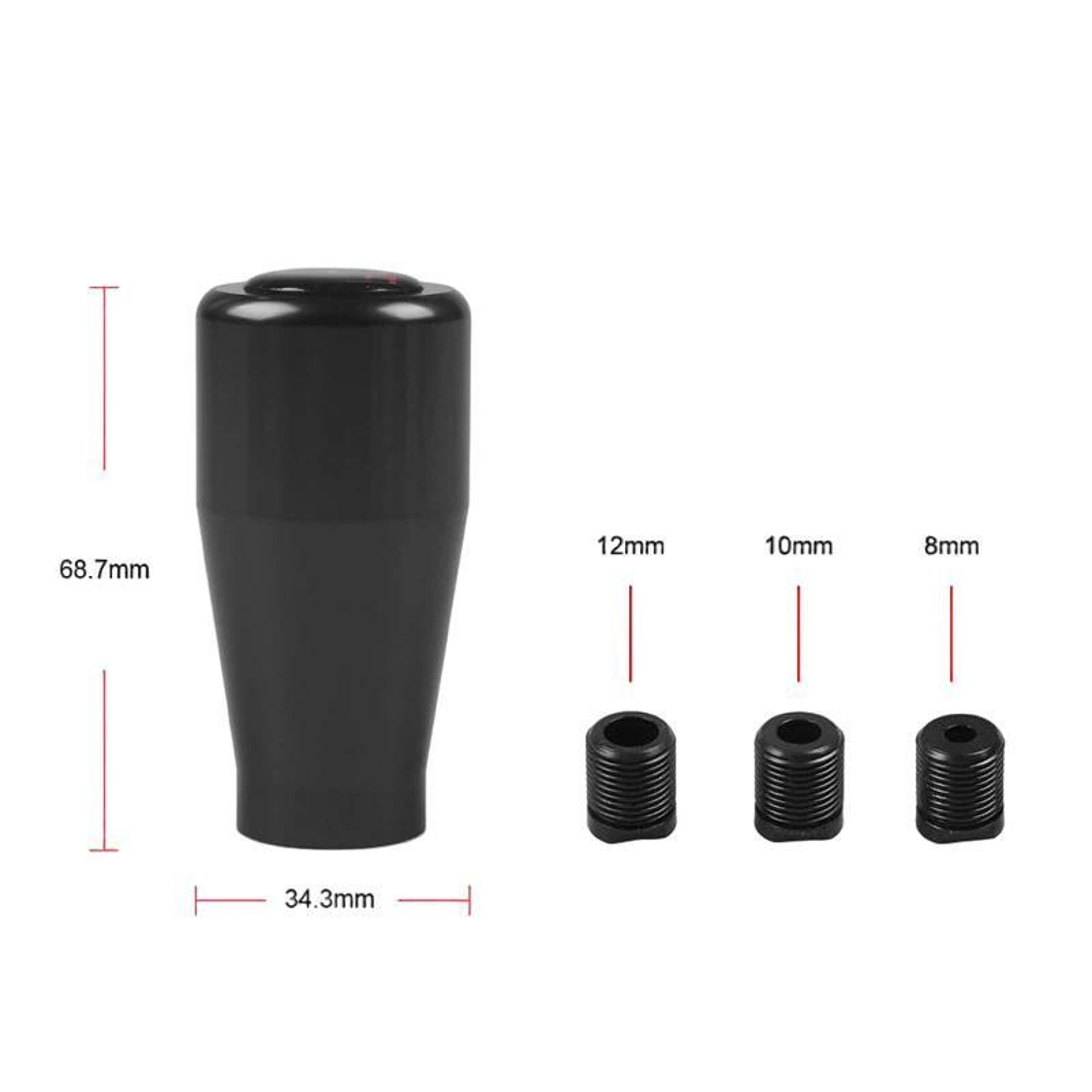 Universal 5 Speed Shift Knob Aluminum Manual Gear Shift Knob For Most Cars 3