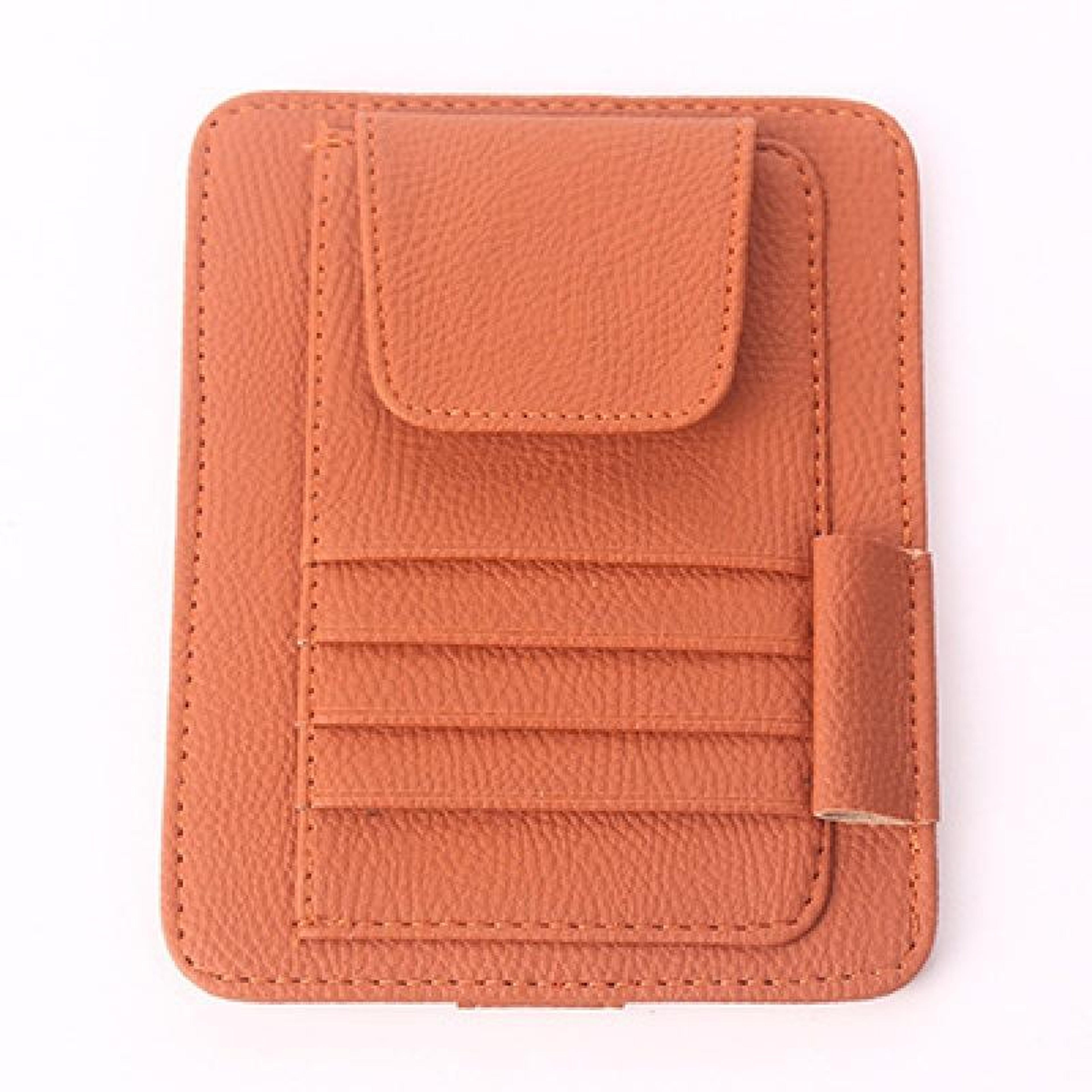 Premium Car Sun Visor Organizer with Sunglass Holder, Card & Ticket Storage Pouch – view 2
