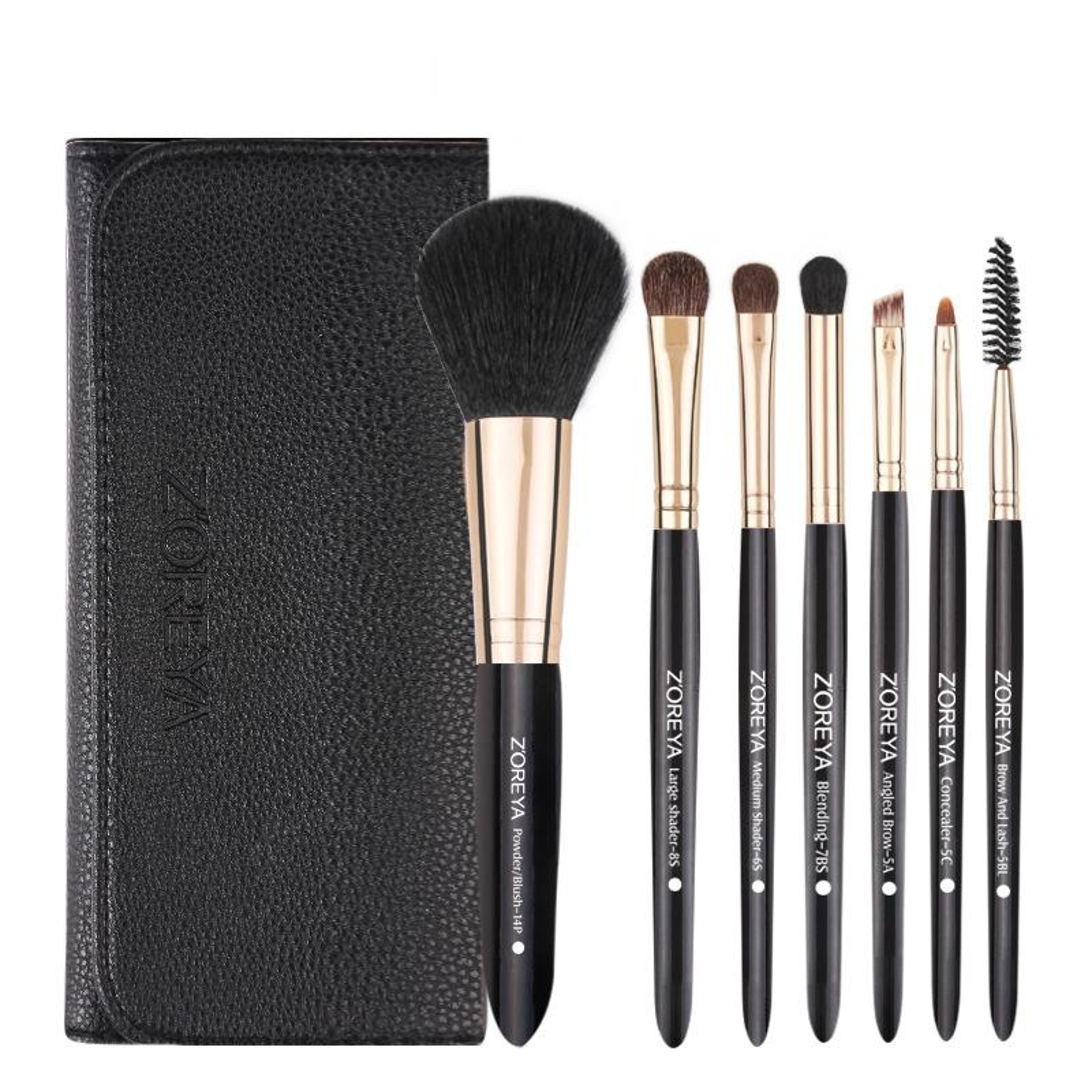 7-In-1 Makeup Brush Set with Foundation & Blush Brushes, Soft Fiber Bristles and Magnetic Travel Case – view 7