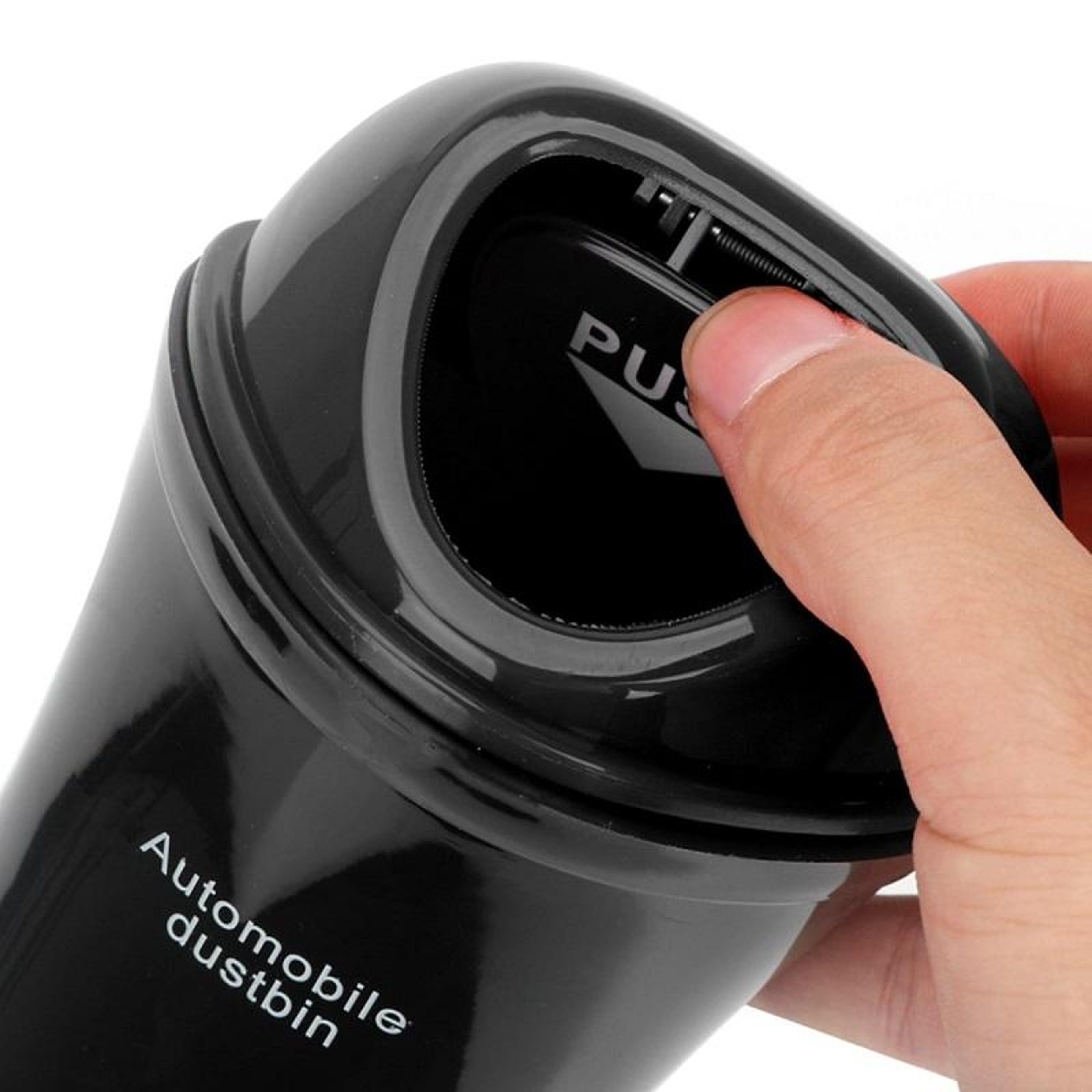 Cup Holder Car Trash Can With Spring Lid Multifunctional Car Interior Organizer 1