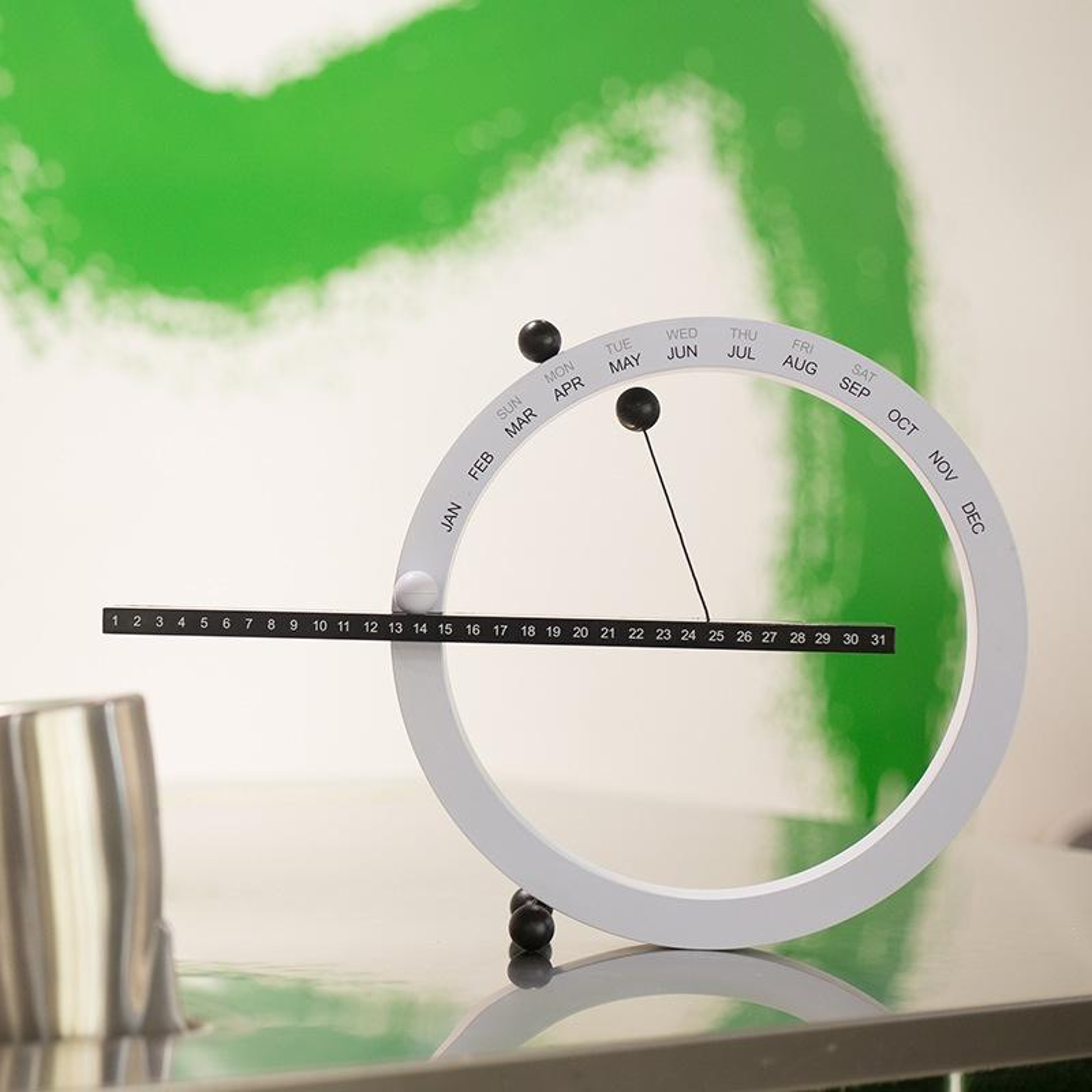 Perpetual Desk Calendar Manual Date Display Decorative Desktop Calendar For Home  Office 4