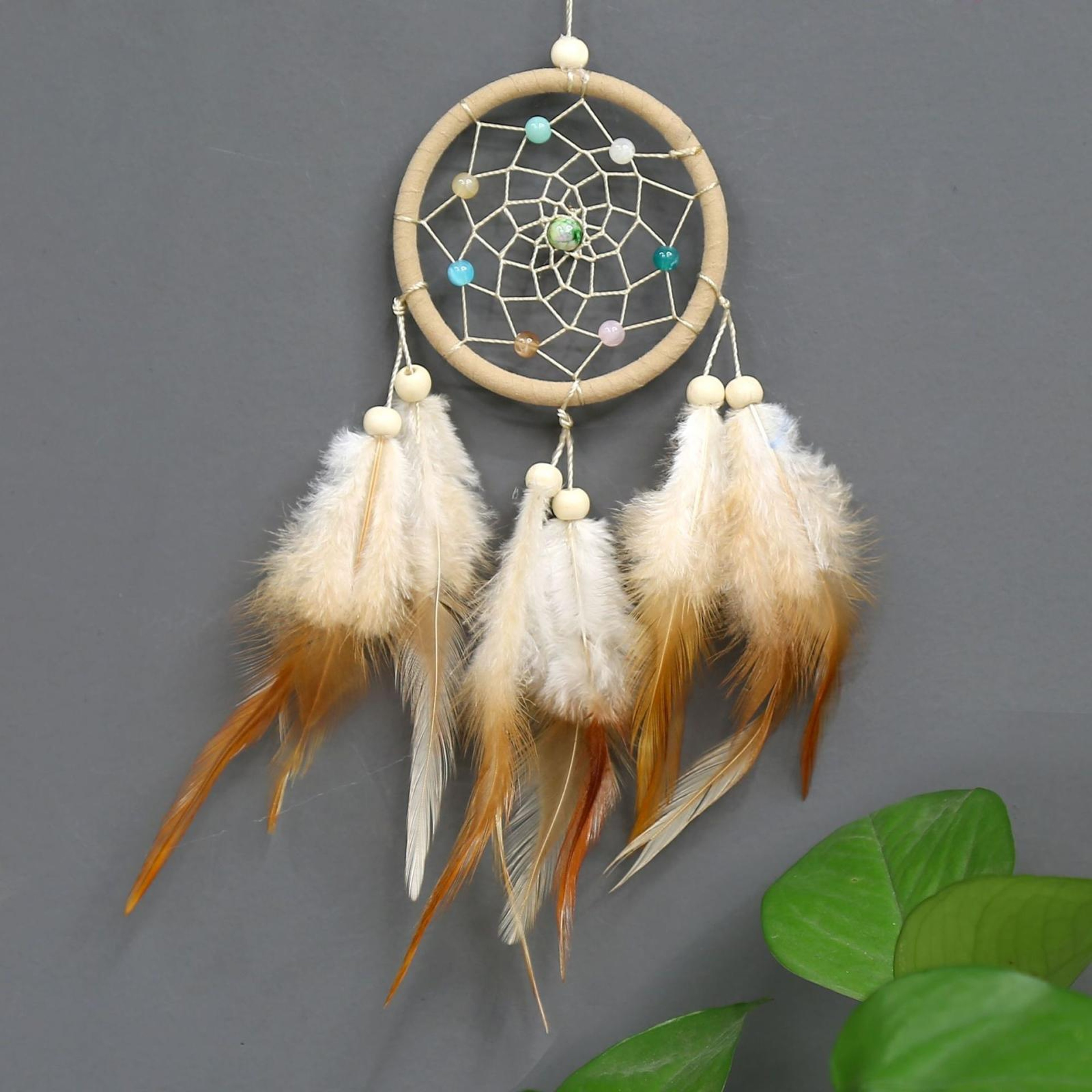 Handmade Dream Catcher Feather Wall Hanging Boho Home Decoration 8