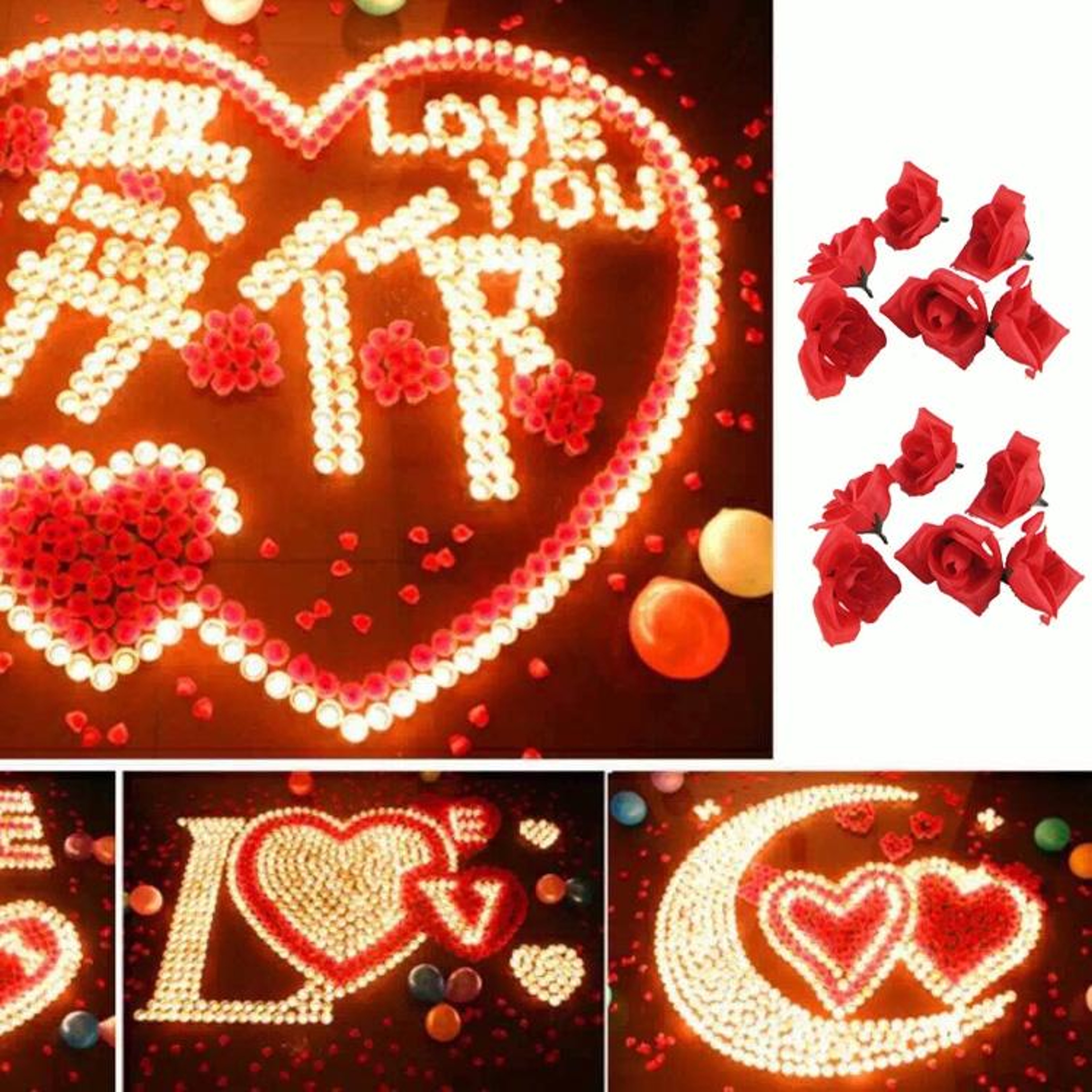 50PCS Artificial Rose Petals Silk Wedding Decorations for Romantic Home & Party Decor – view 5