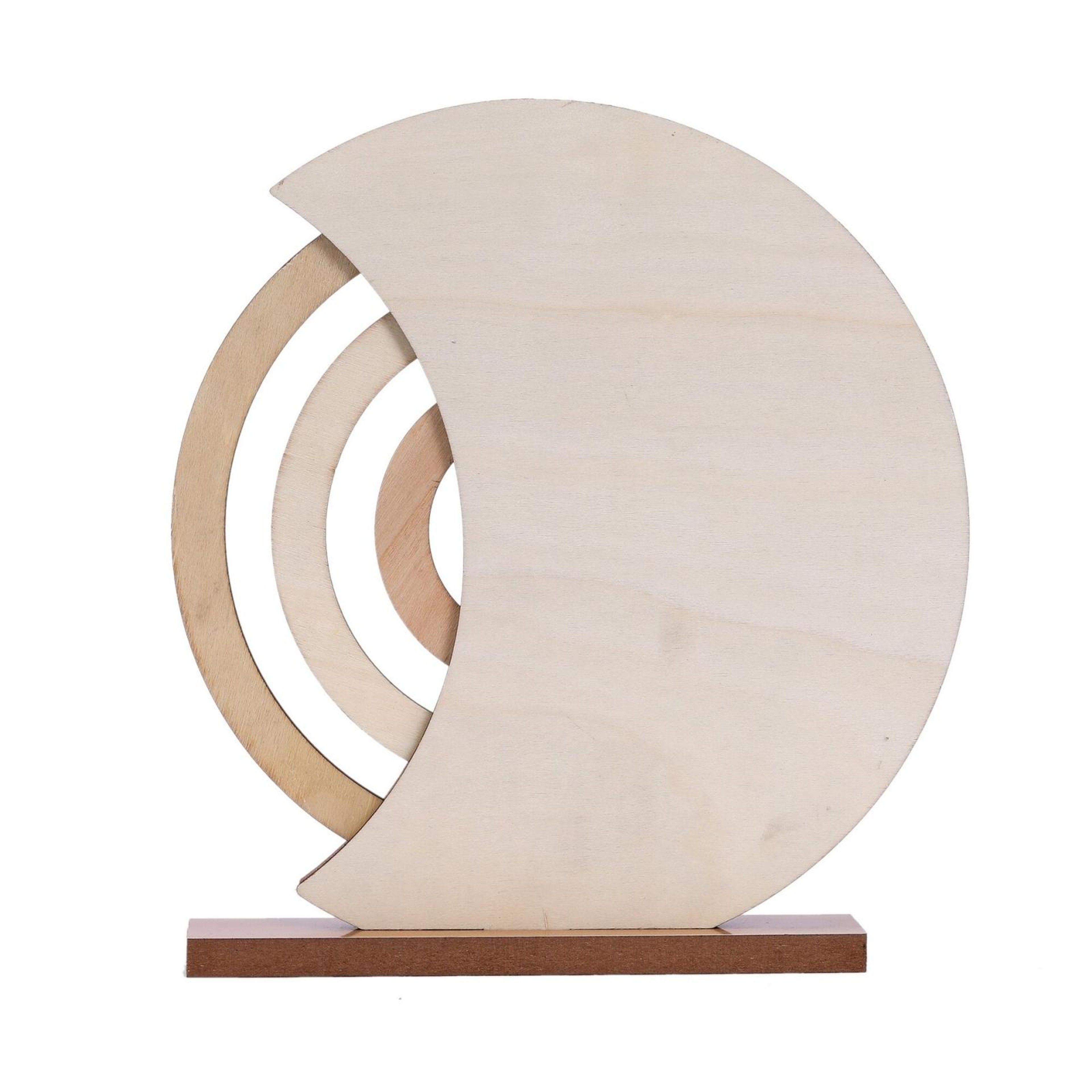 Wooden Perpetual Calendar Rotating Desk Calendar Vintage Desk Decor For Home  Office 4