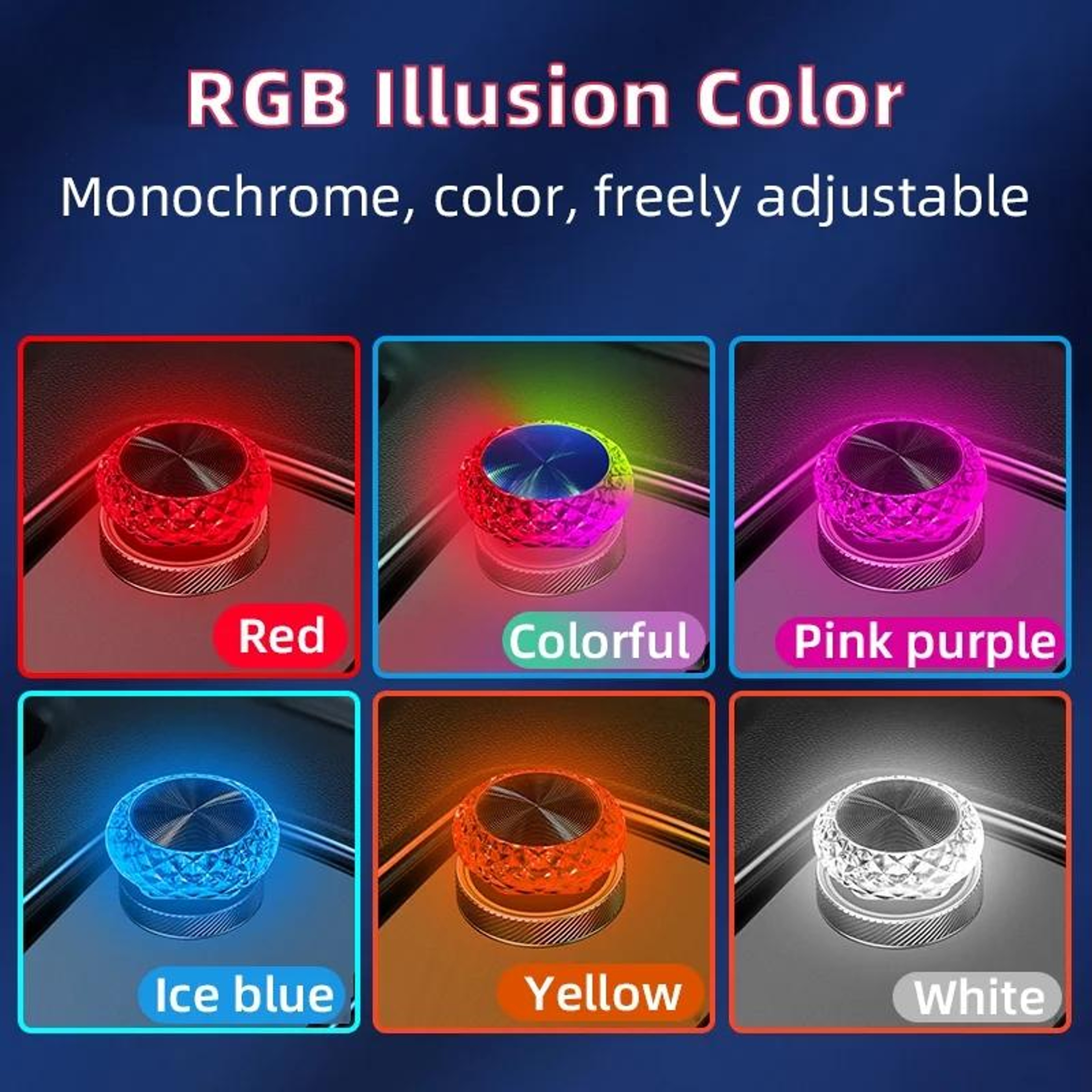 Mushroom USB Ambient Light Mini LED Night Light For Car Interior Laptop  Home Decor 1