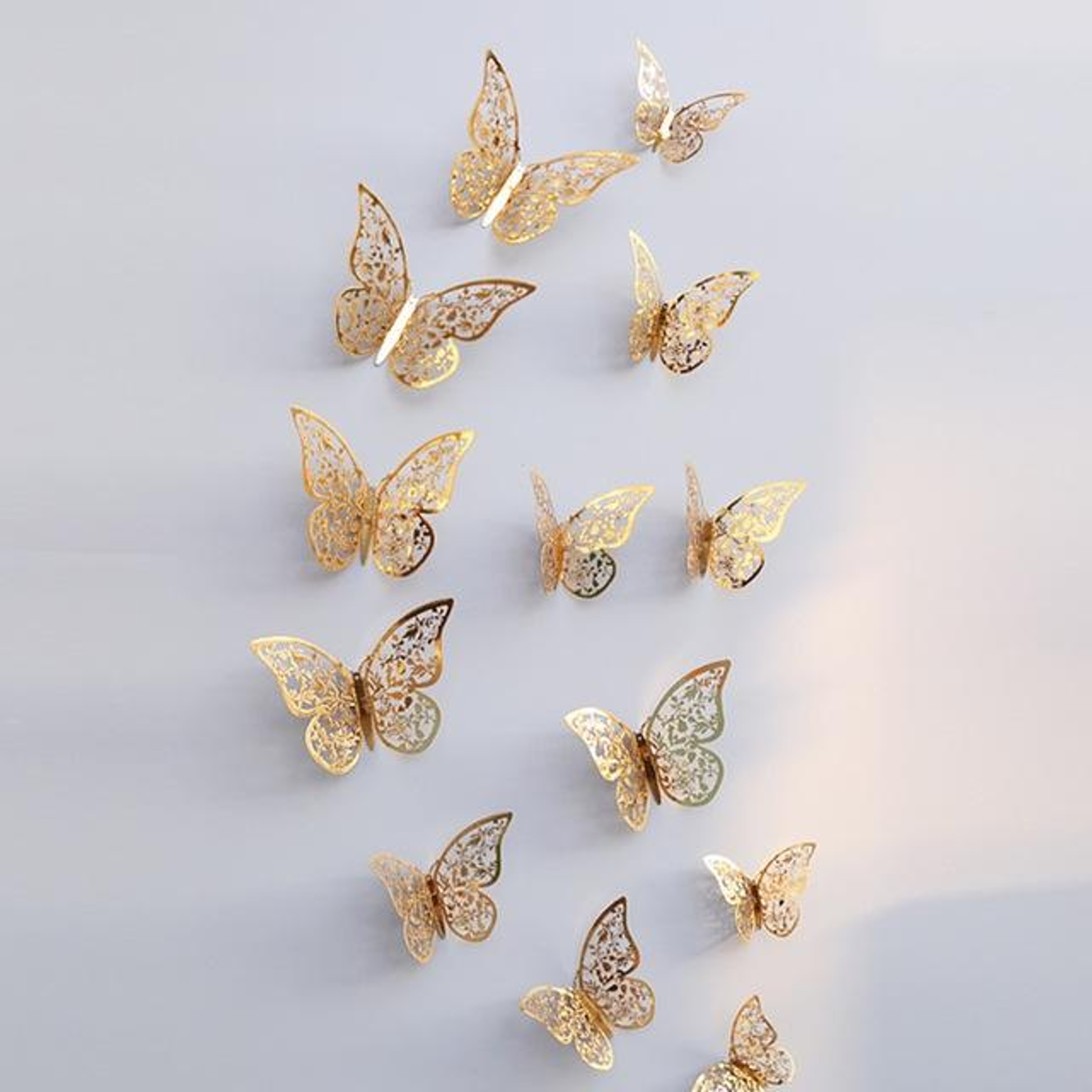 3D Butterfly Wall Stickers Set of 12 Removable Wall Decals for Fridge Home Decoration – view 13