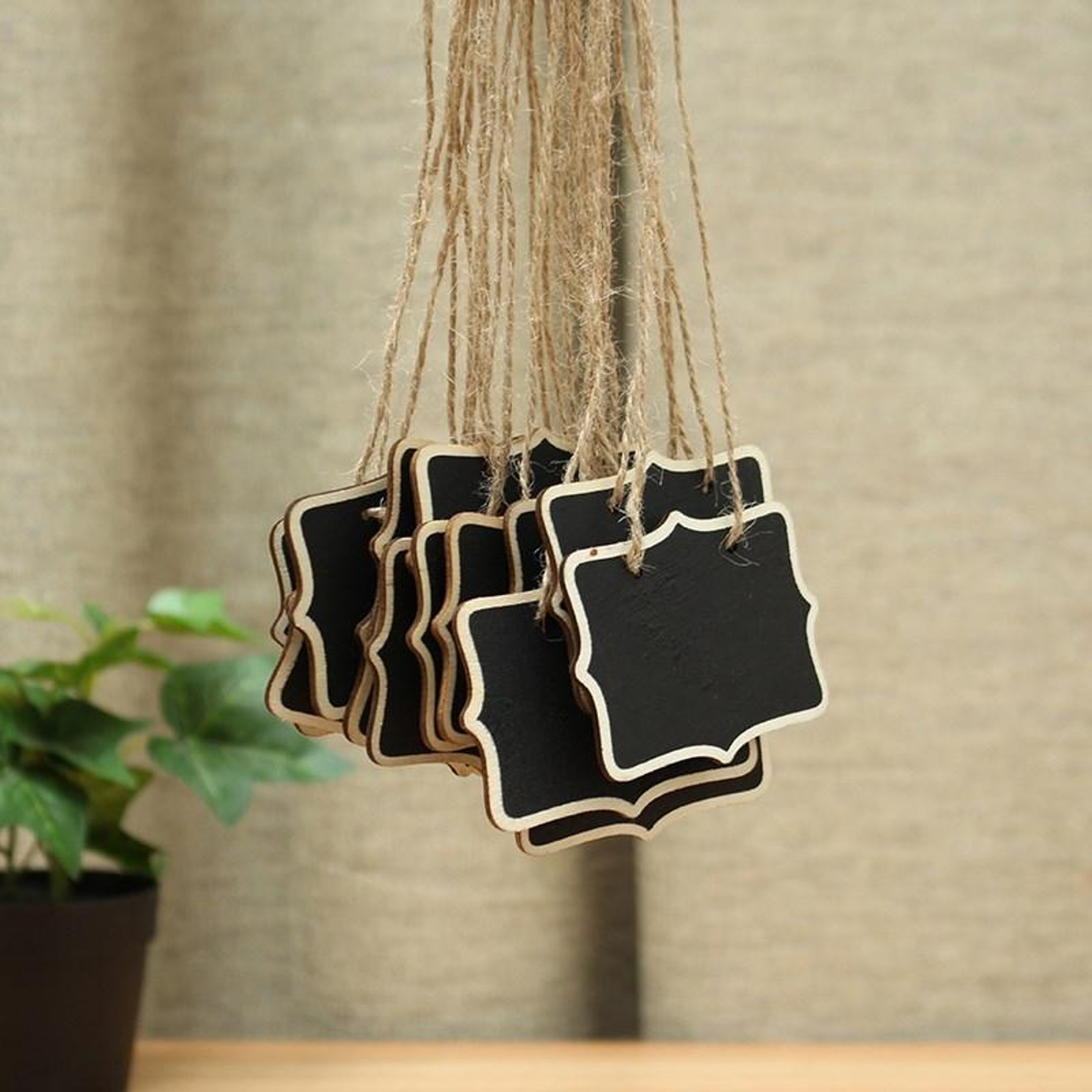 Rustic Mini Chalkboard Signs Wooden Tabletop Message Boards For Weddings Parties  Home 10PCS 5