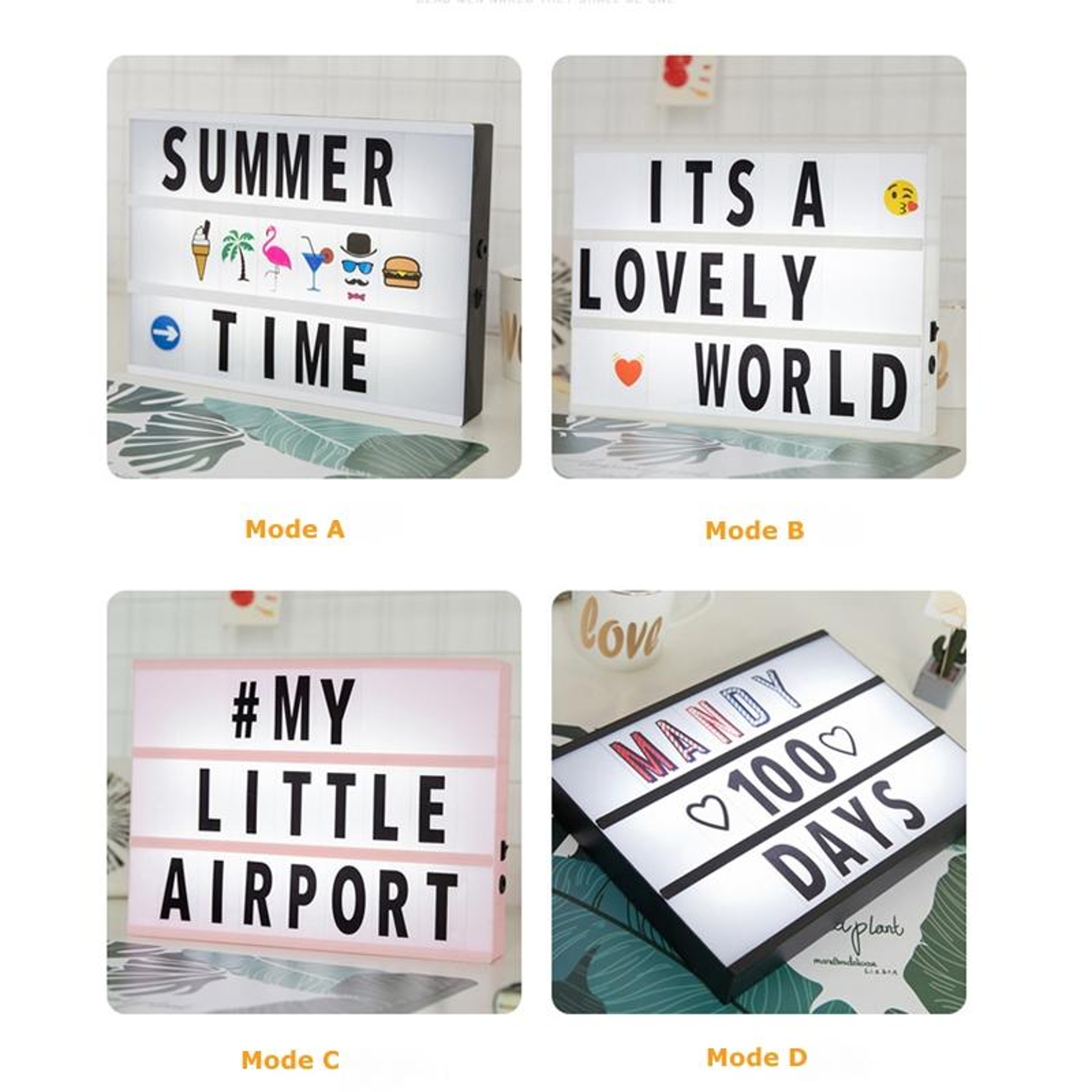 Personalized Light Box Decor Alphabet Night Light LED Letter Display for Home & Gifts – view 5