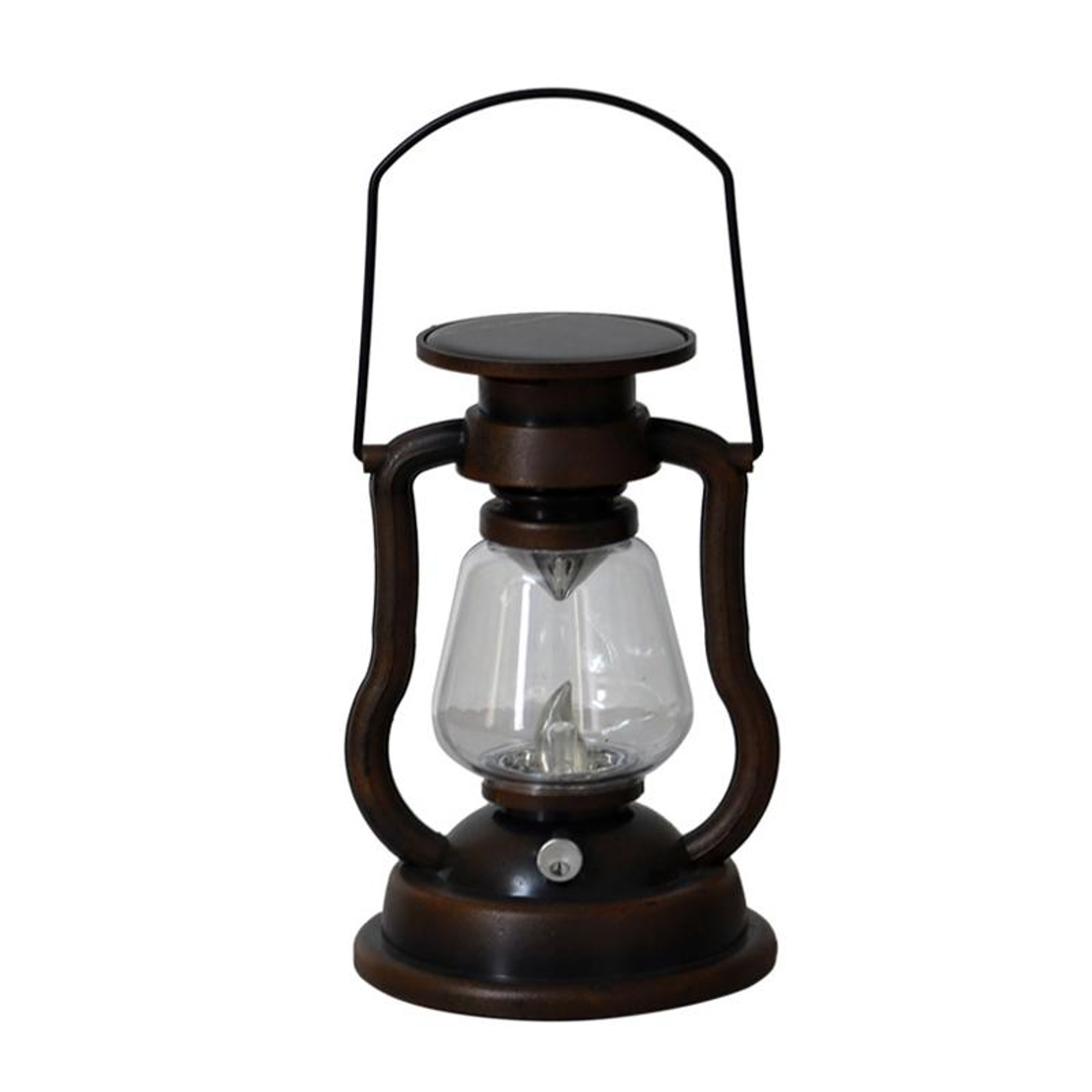 Vintage Solar Lantern Flame Effect LED Decorative Outdoor Light 9
