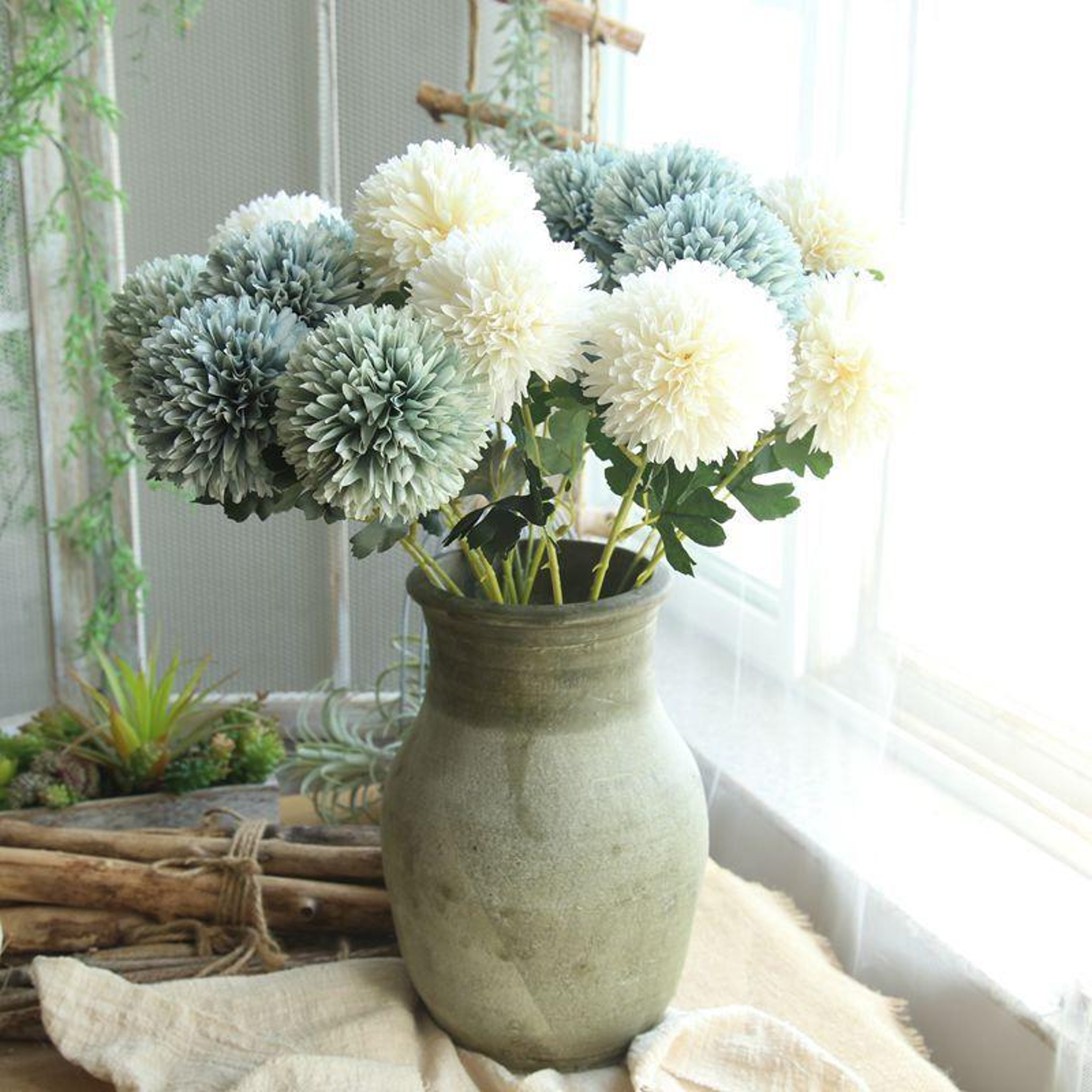 Artificial Dandelion Flower Stem For Home Decor  Wedding Bouquet Arrangements 1