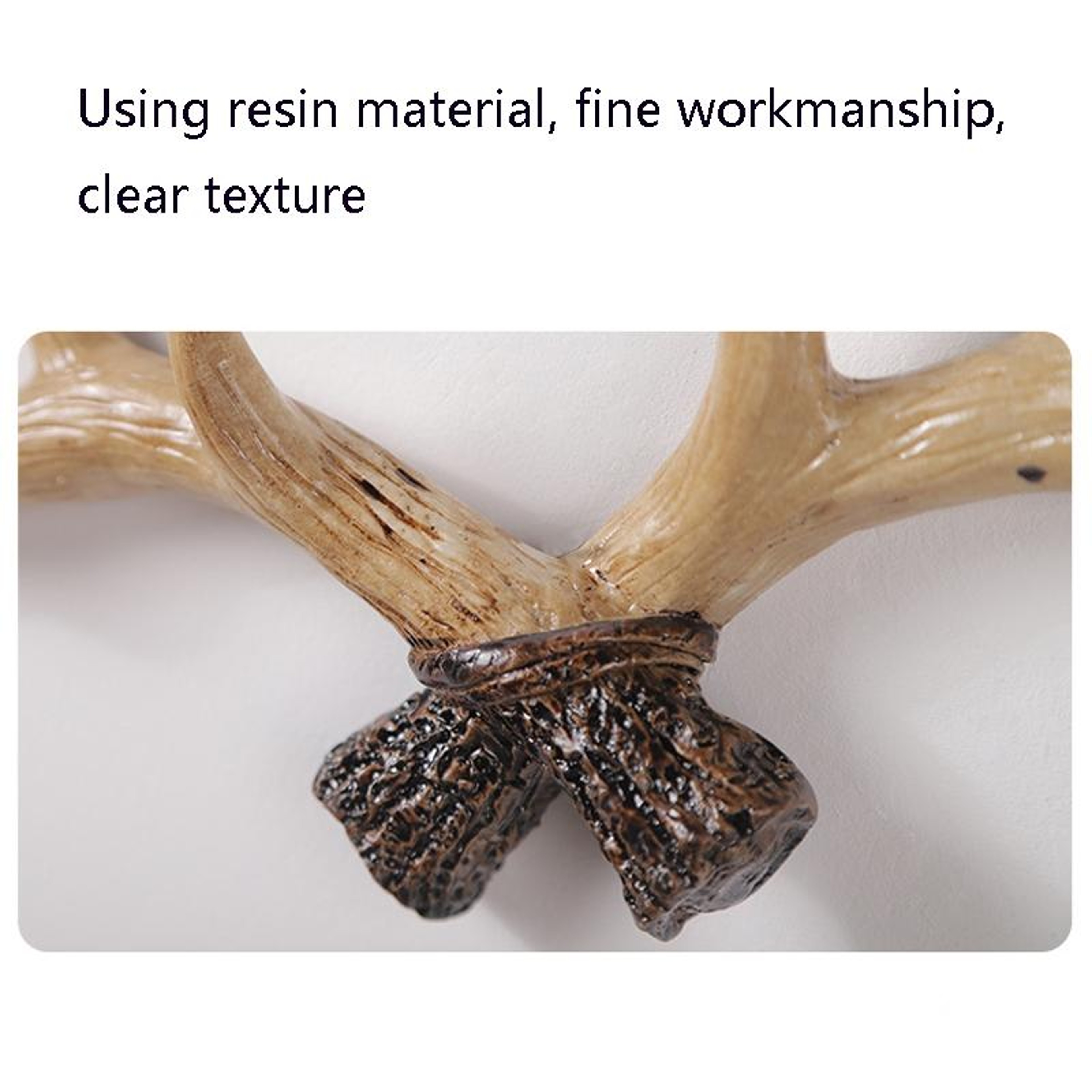 Rustic Antler Wall Hook Resin Deer Coat Hanger For Entryway Living Room  Home Decor 2