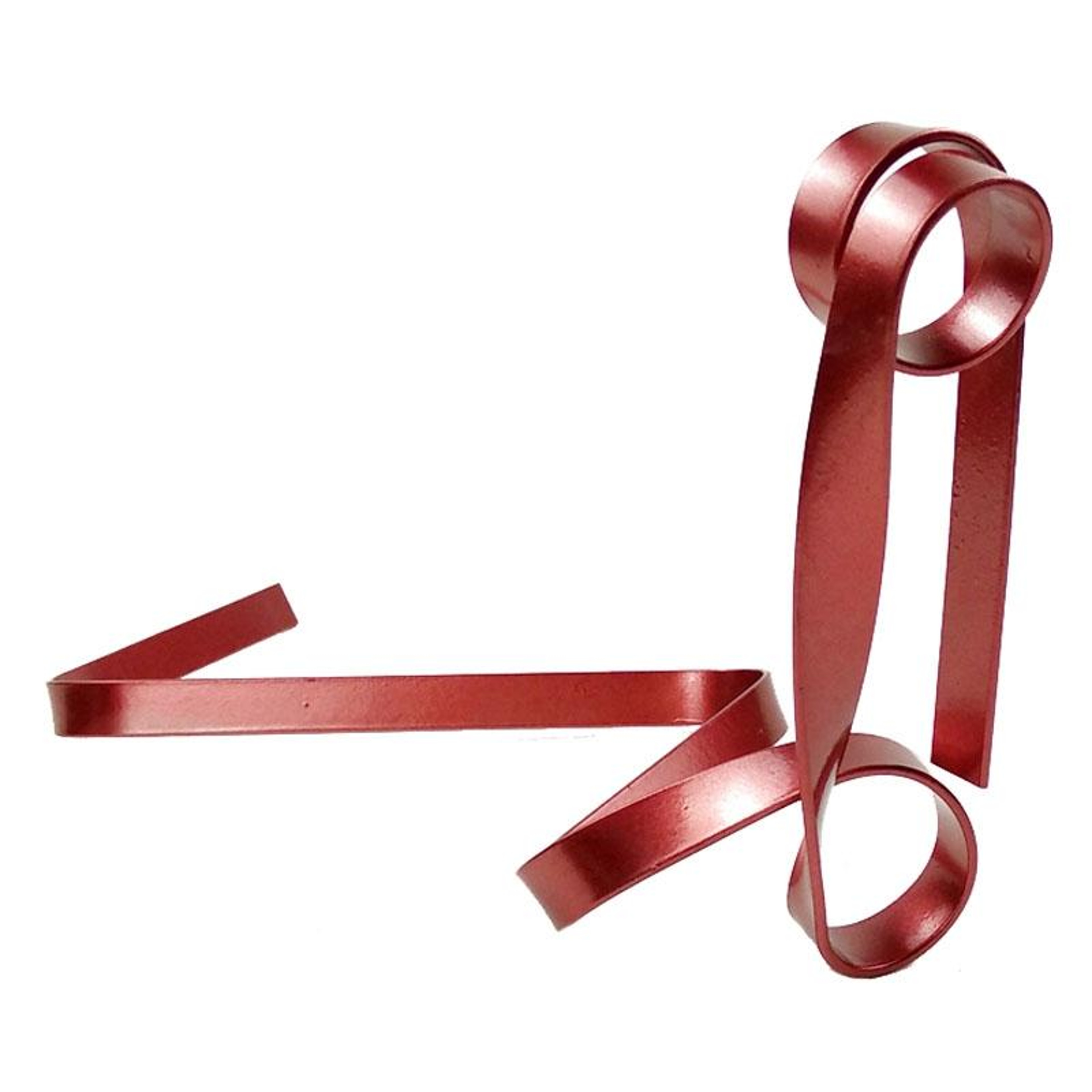 Ribbon Style Wine Bottle Holder Metal Floating Wine Bottle Stand Decorative Wine Rack Decor 5