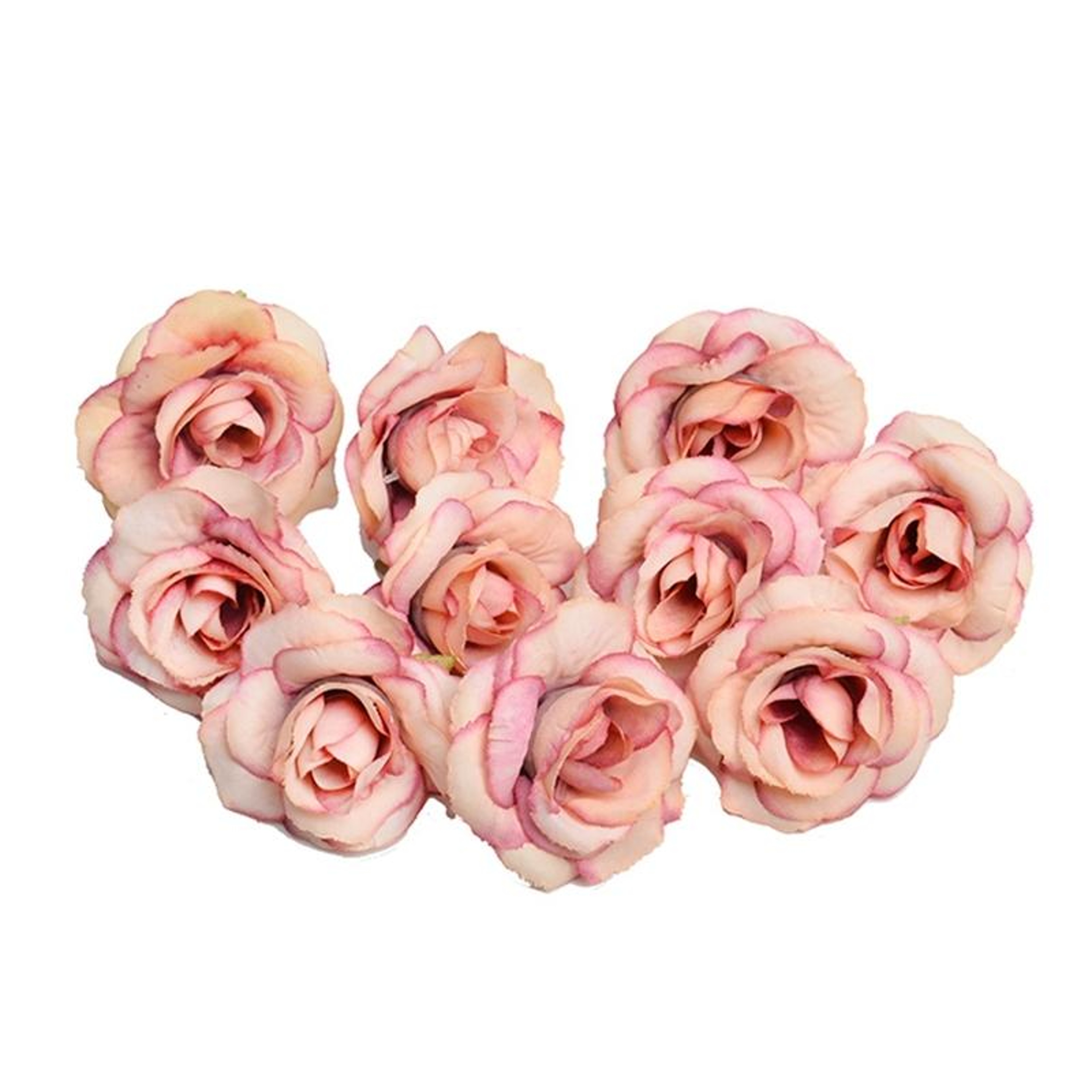 10 Sets Artificial Silk Rose Heads 4cm For Wedding Flower Decorations DIY Floral Crafts  Home Decor 2