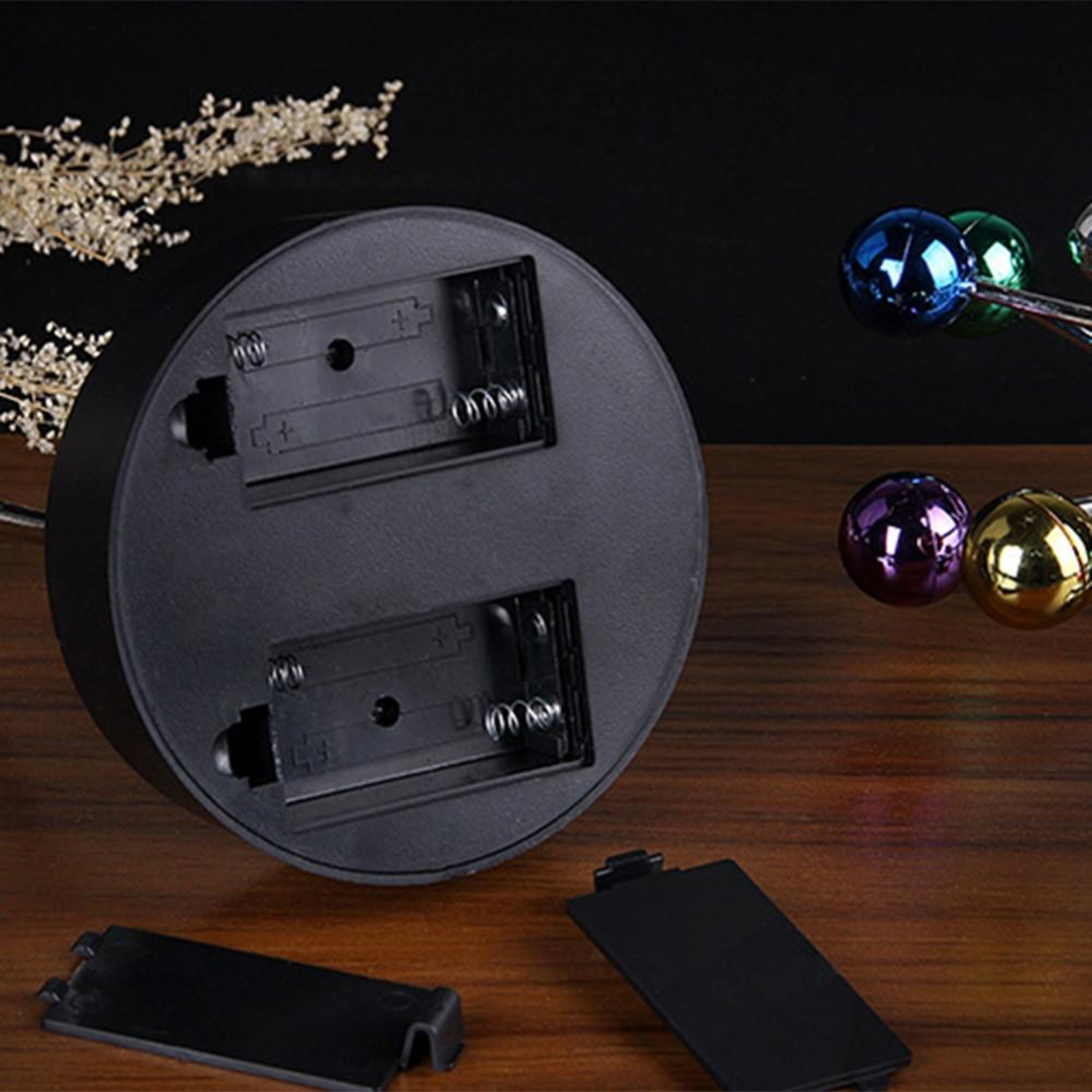 ColorFlow Perpetual Motion Desk Toy Ferris Wheel Magnetic Desk Decor USB Kinetic Sculpture 3