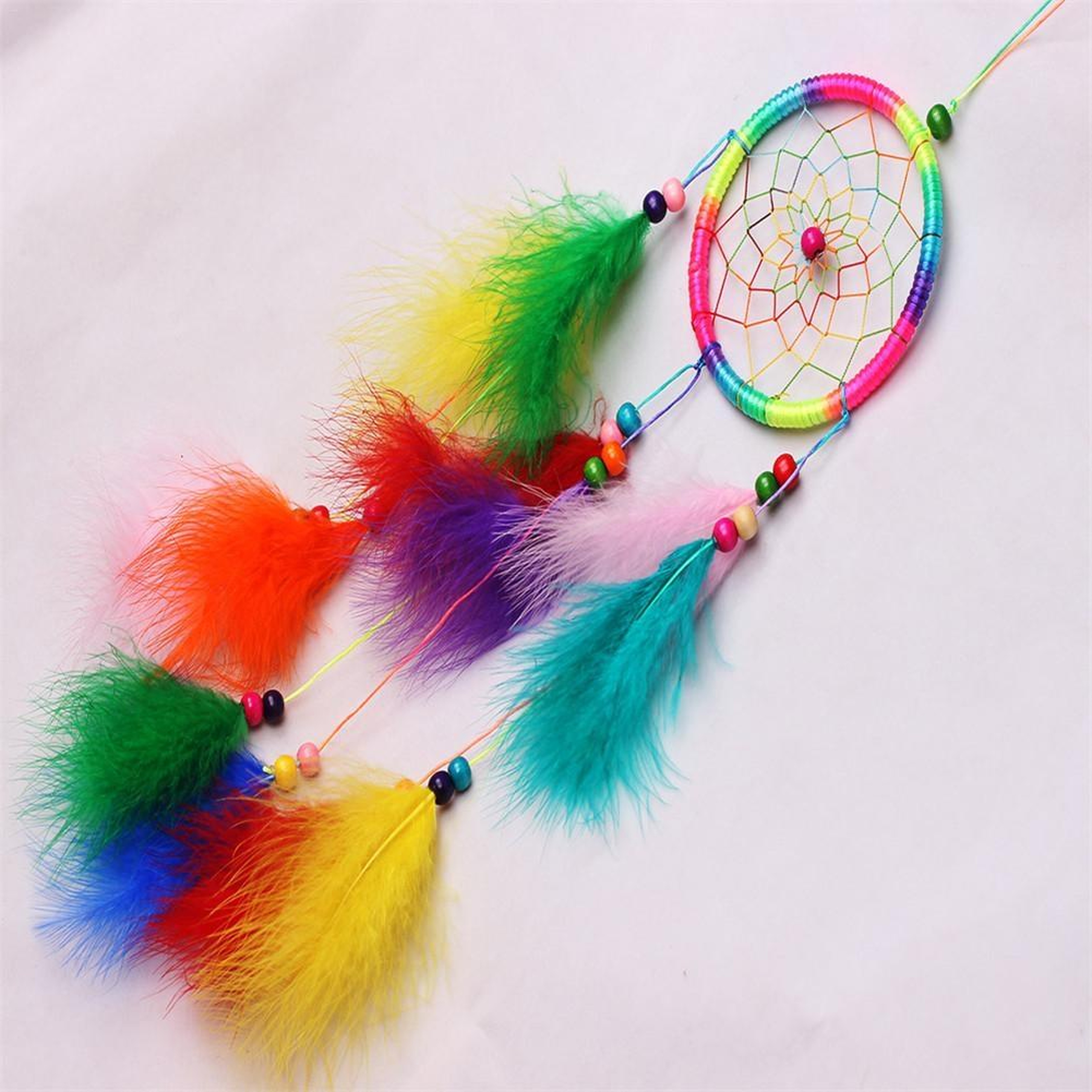 Boho Dream Catcher Car Pendant Feather Hanging Ornament For Car Home  Room Decor 1