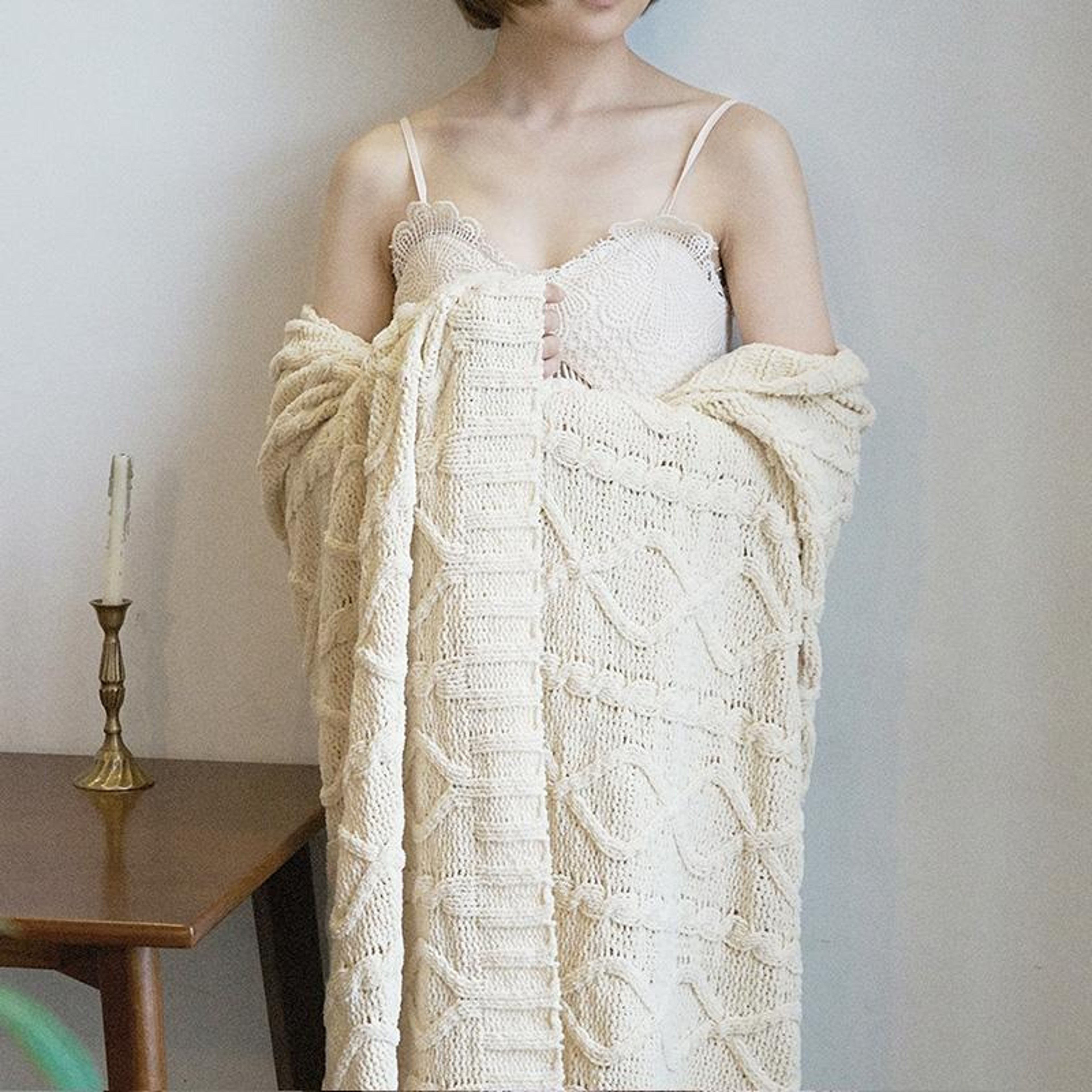 Luxury Chenille Throw Blanket Soft Knitted Sofa  Couch Blanket For Home Car  Winter Comfort 1