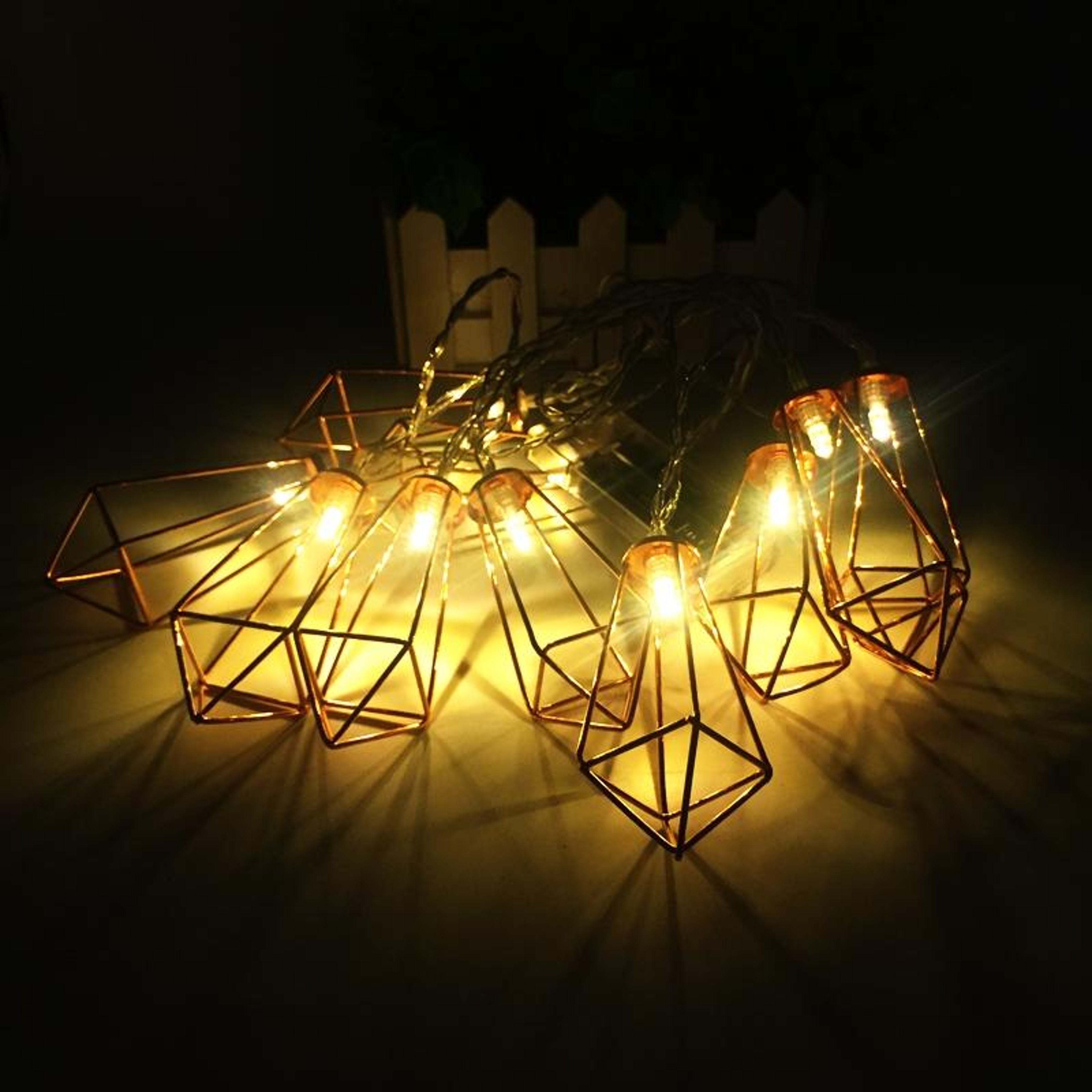 Retro Diamond LED Fairy String Lights 1.5m 10 LED Decorative Home Decor Lights – view 5