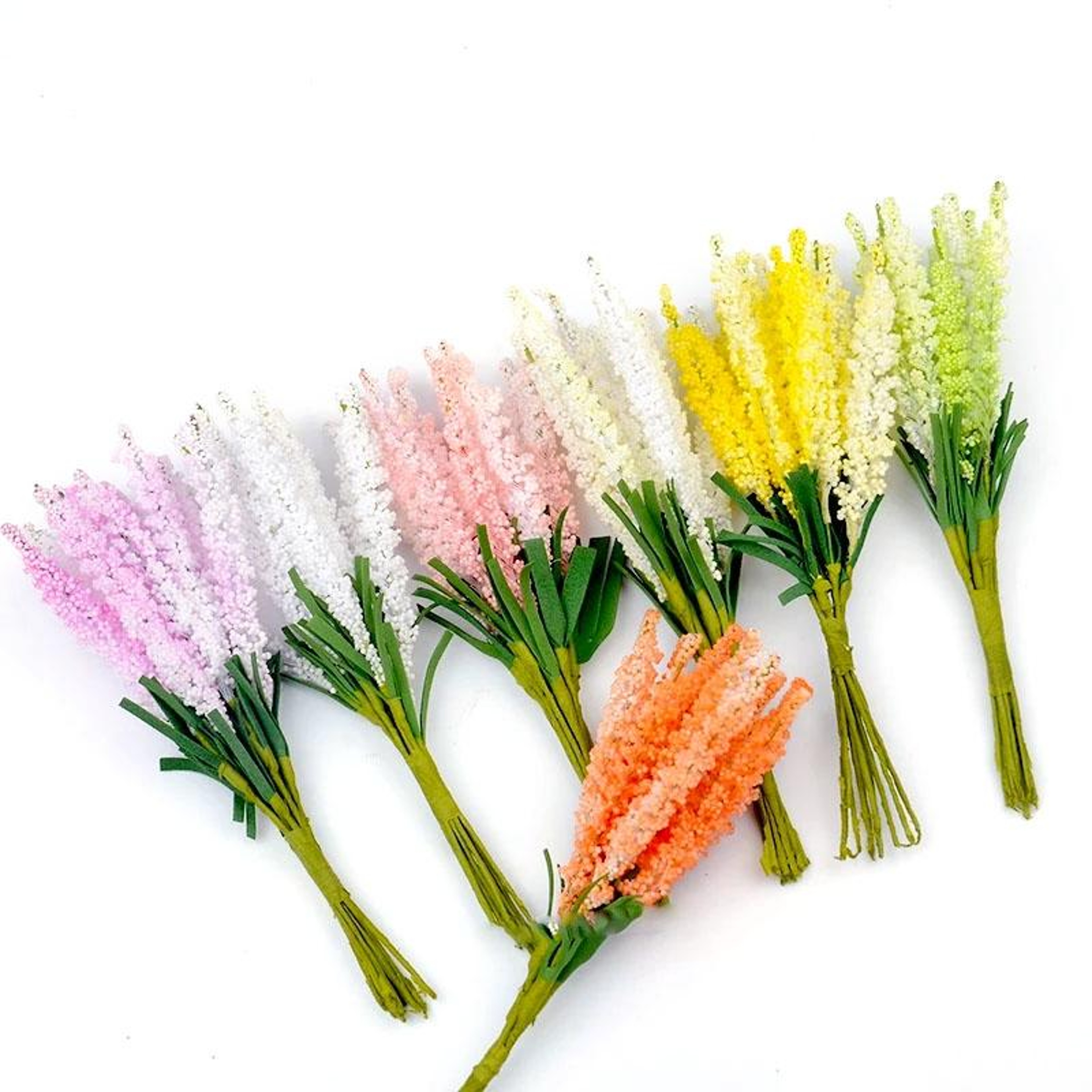 Artificial Lavender Flowers 10PCS Mini Lavender Stems For DIY Wreath Supplies Wedding  Home Decorat 0