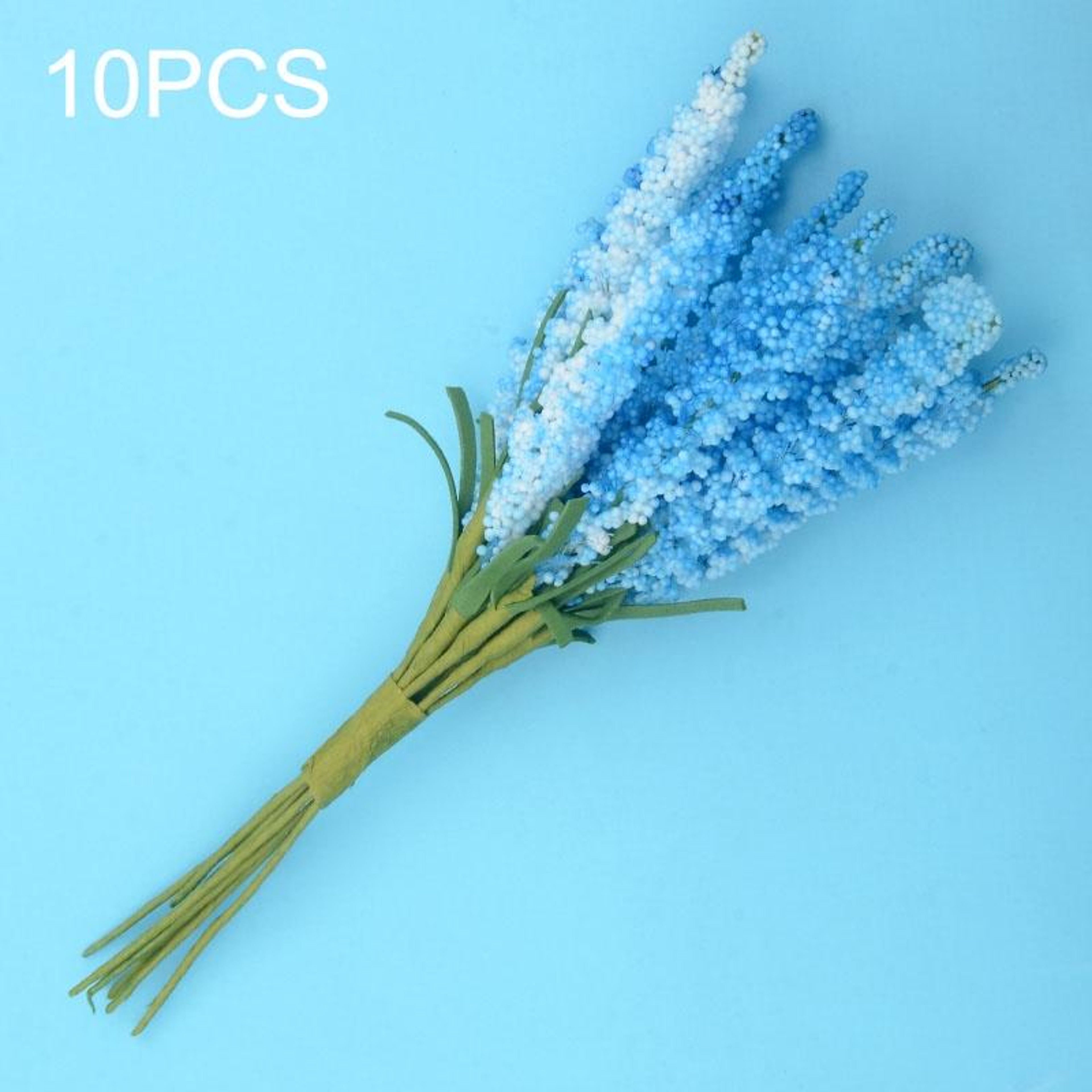 Artificial Lavender Flowers 10PCS Mini Lavender Stems For DIY Wreath Supplies Wedding  Home Decorat 8