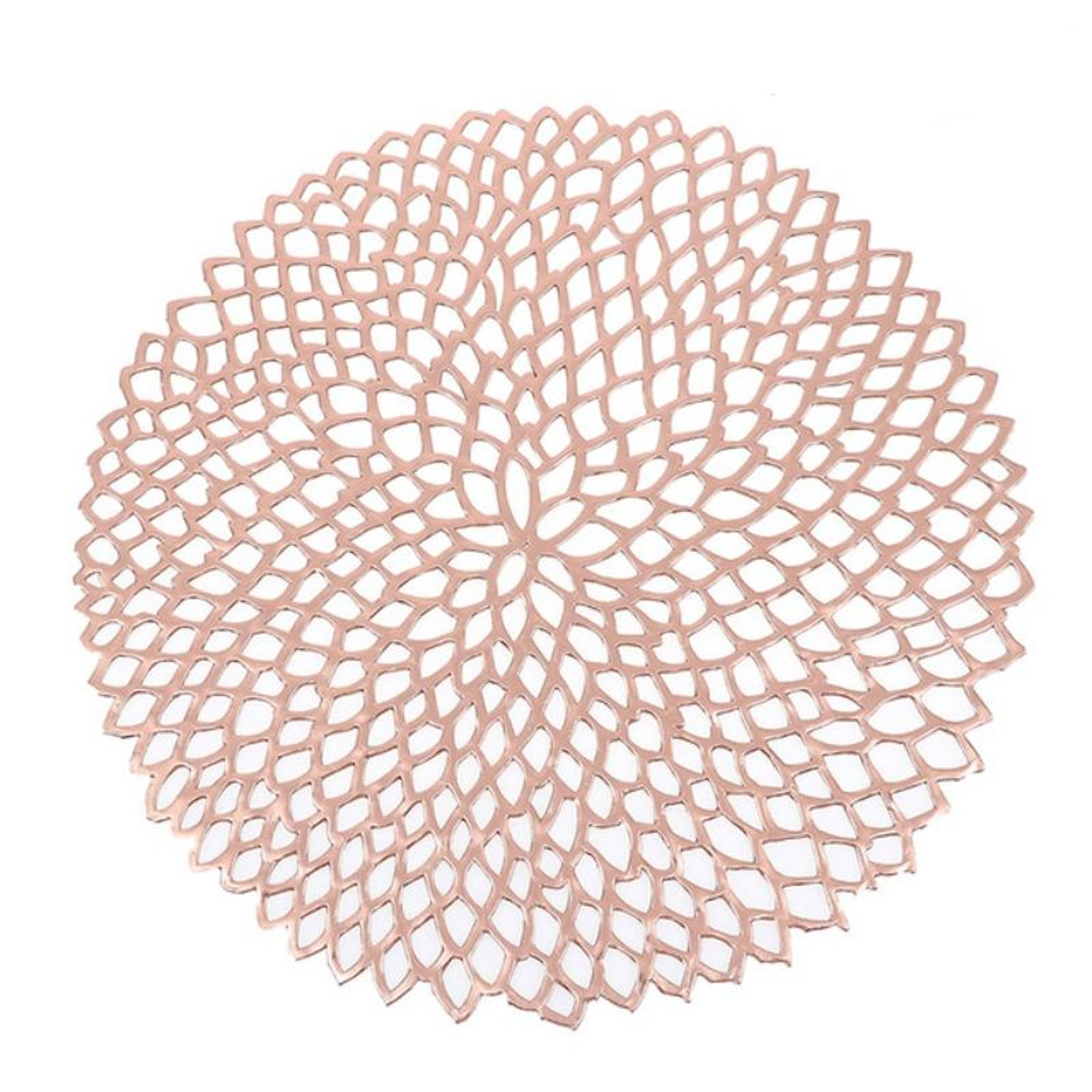 Round PVC Placemat Heat Resistant Decorative Table Mat For Dining Table 5