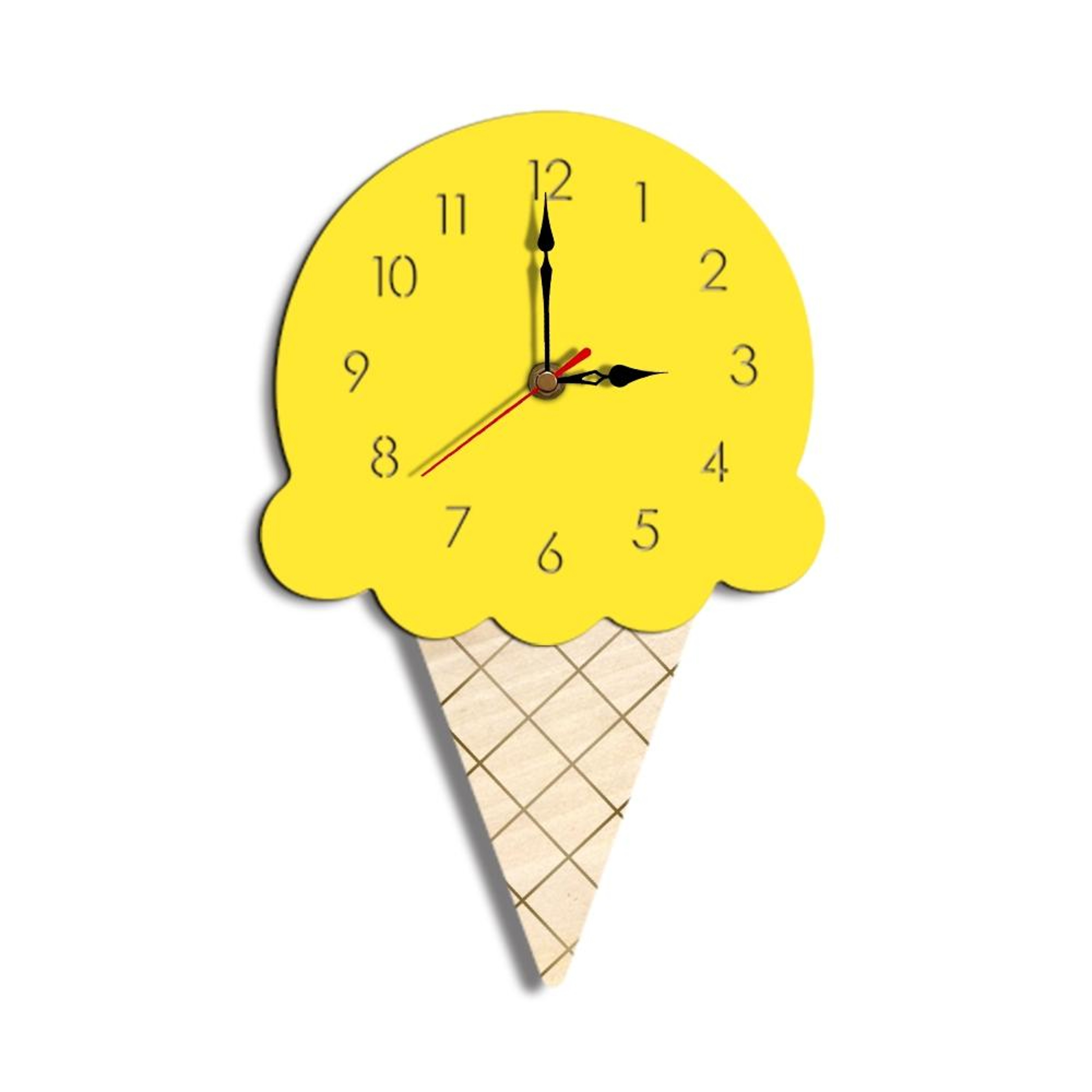 Ice Cream Decorative Wall Clock For Kitchen And Cute Home Decor 6
