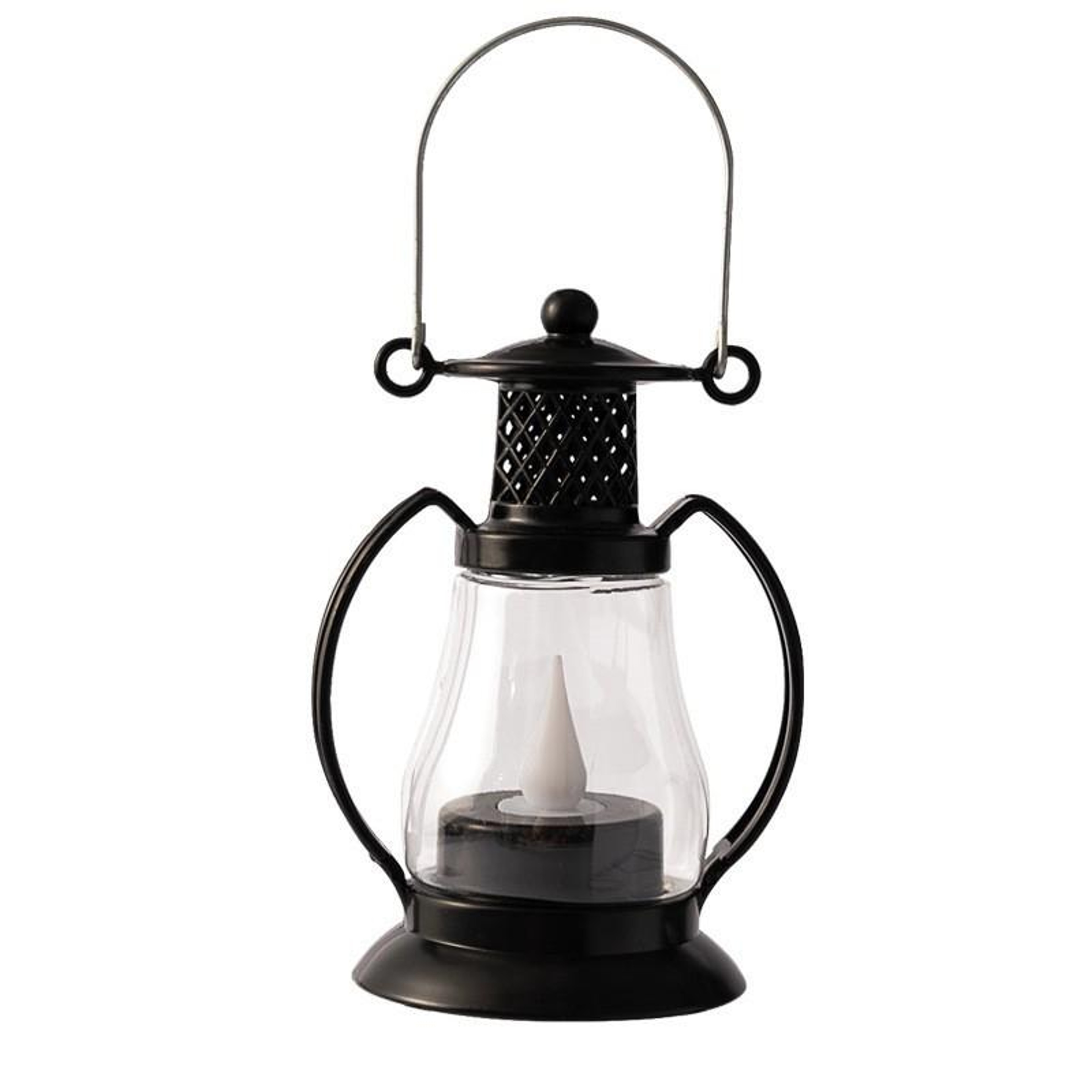 Vintage LED Lantern Decoration With Flame Effect Christmas Lantern Decor For Home Holiday Table Cen 4